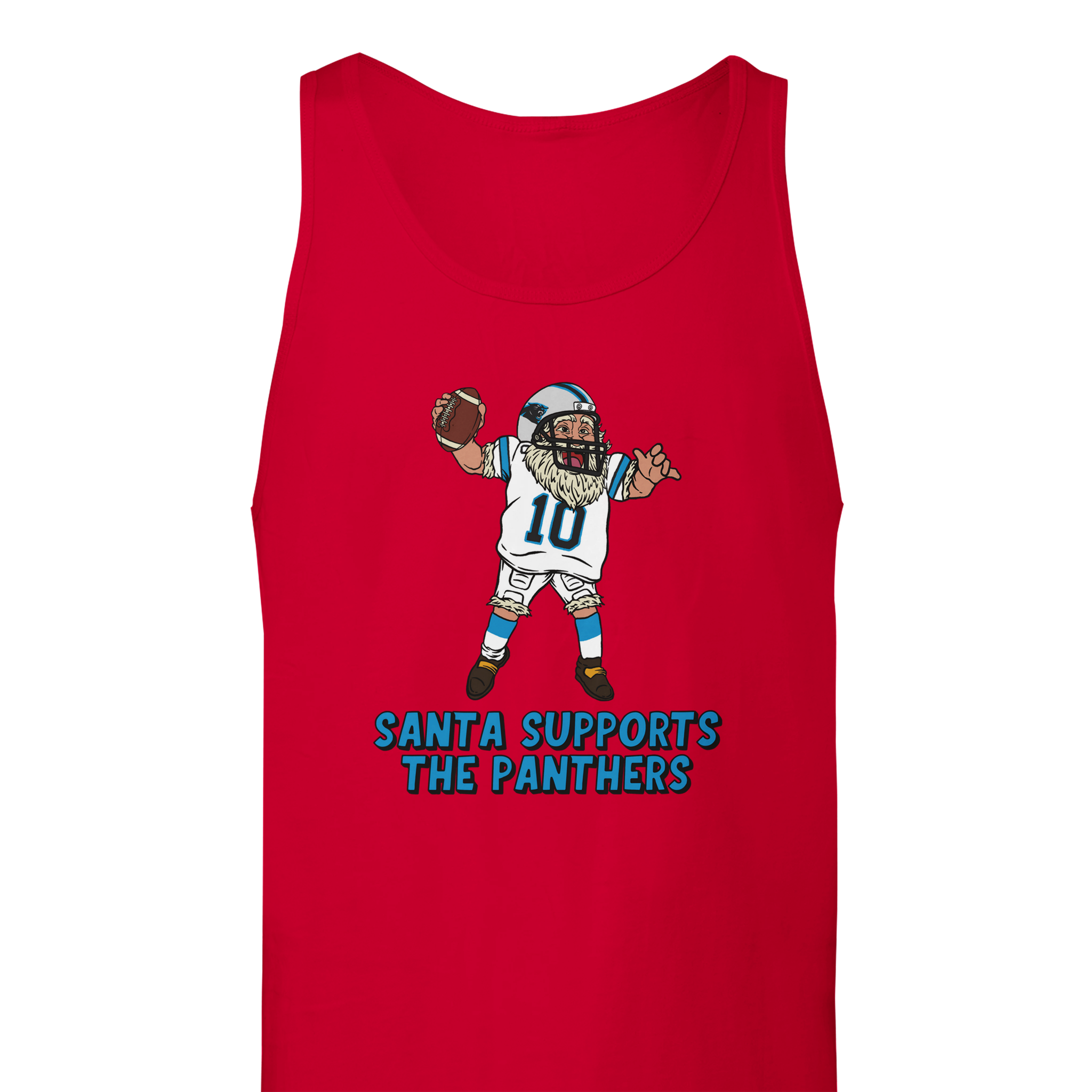 Carolina Panthers Unisex Santa Tank Top
