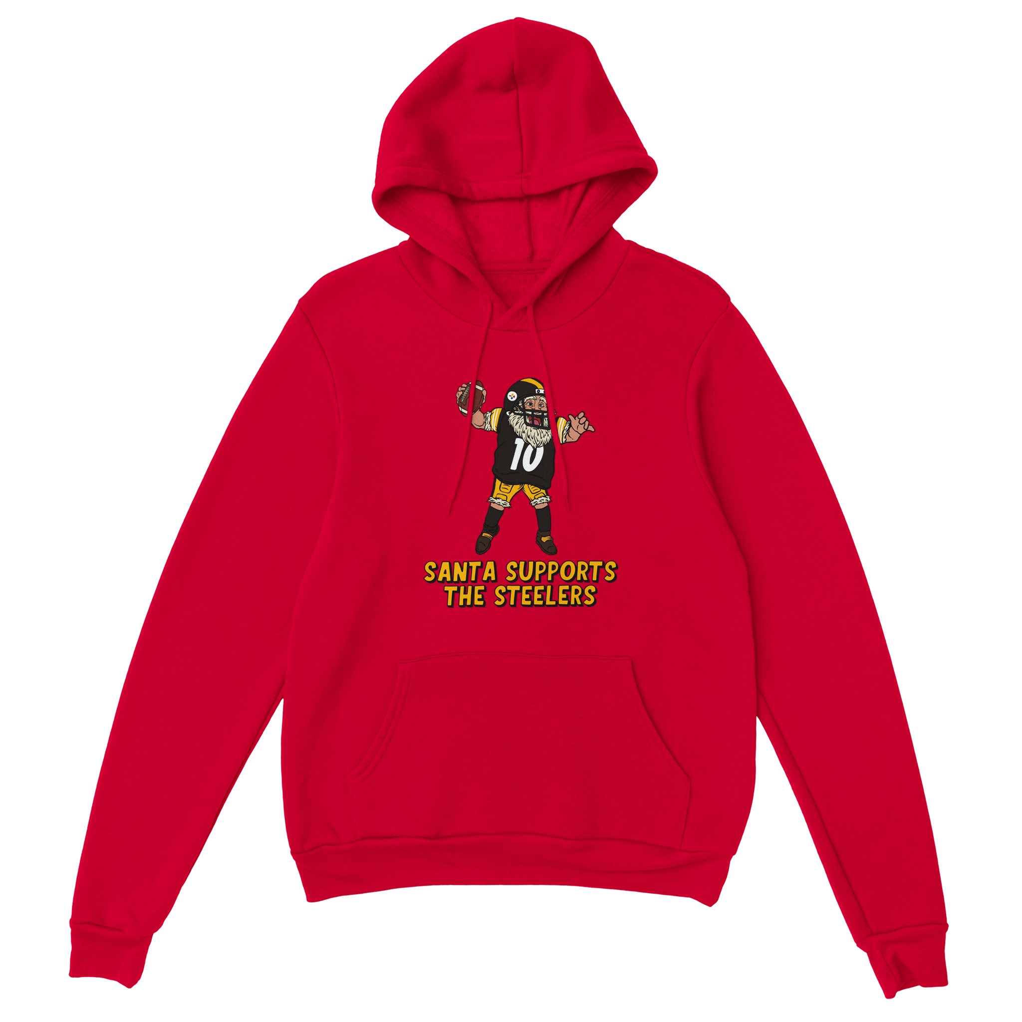 Pittsburgh Steelers Unisex Pullover Santa Hoodie