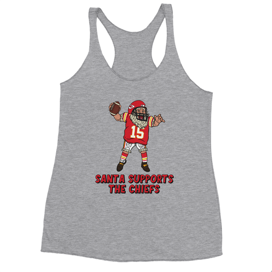 Kansas City Chiefs Women's Racerback Santa Tank Top