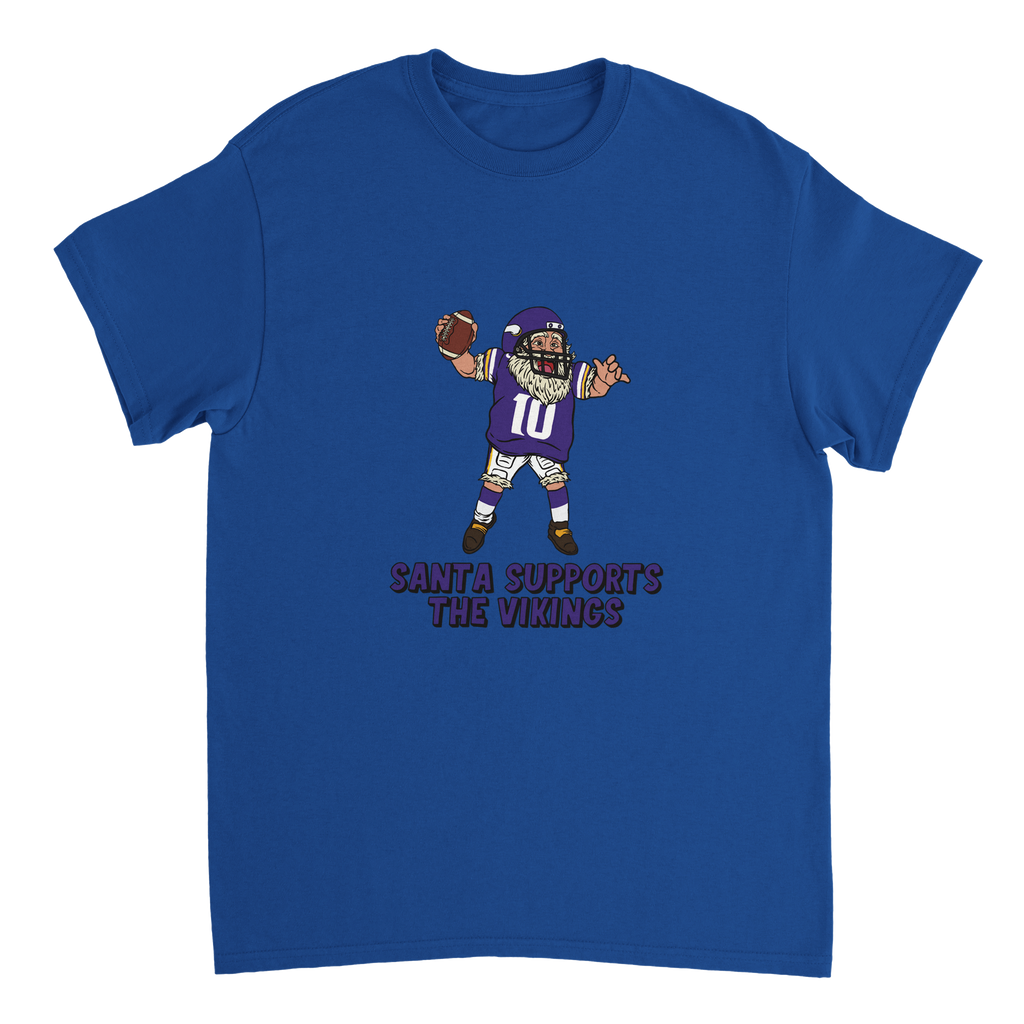 Minnesota Vikings Unisex Crewneck Santa T-shirt