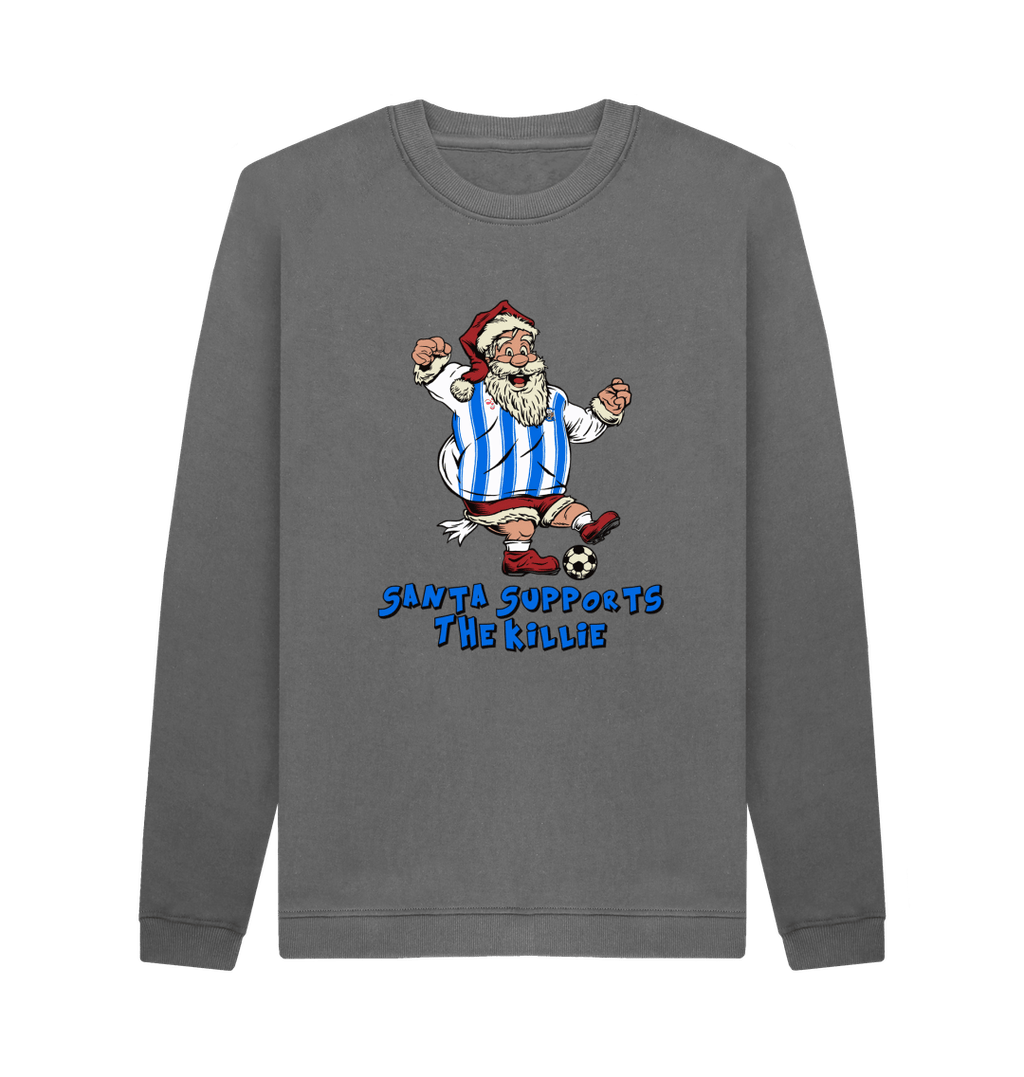Slate Grey Printed Sweater Front