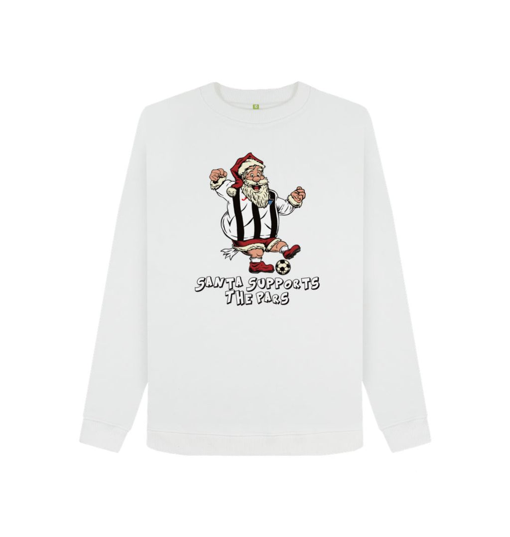 White Dunfermline Women's Santa Jumper