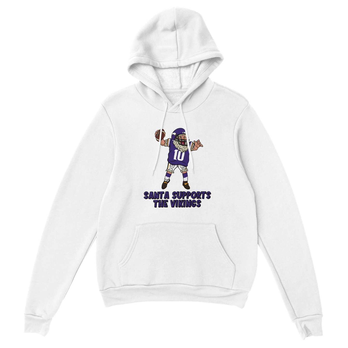 Minnesota Vikings Unisex Pullover Santa Hoodie