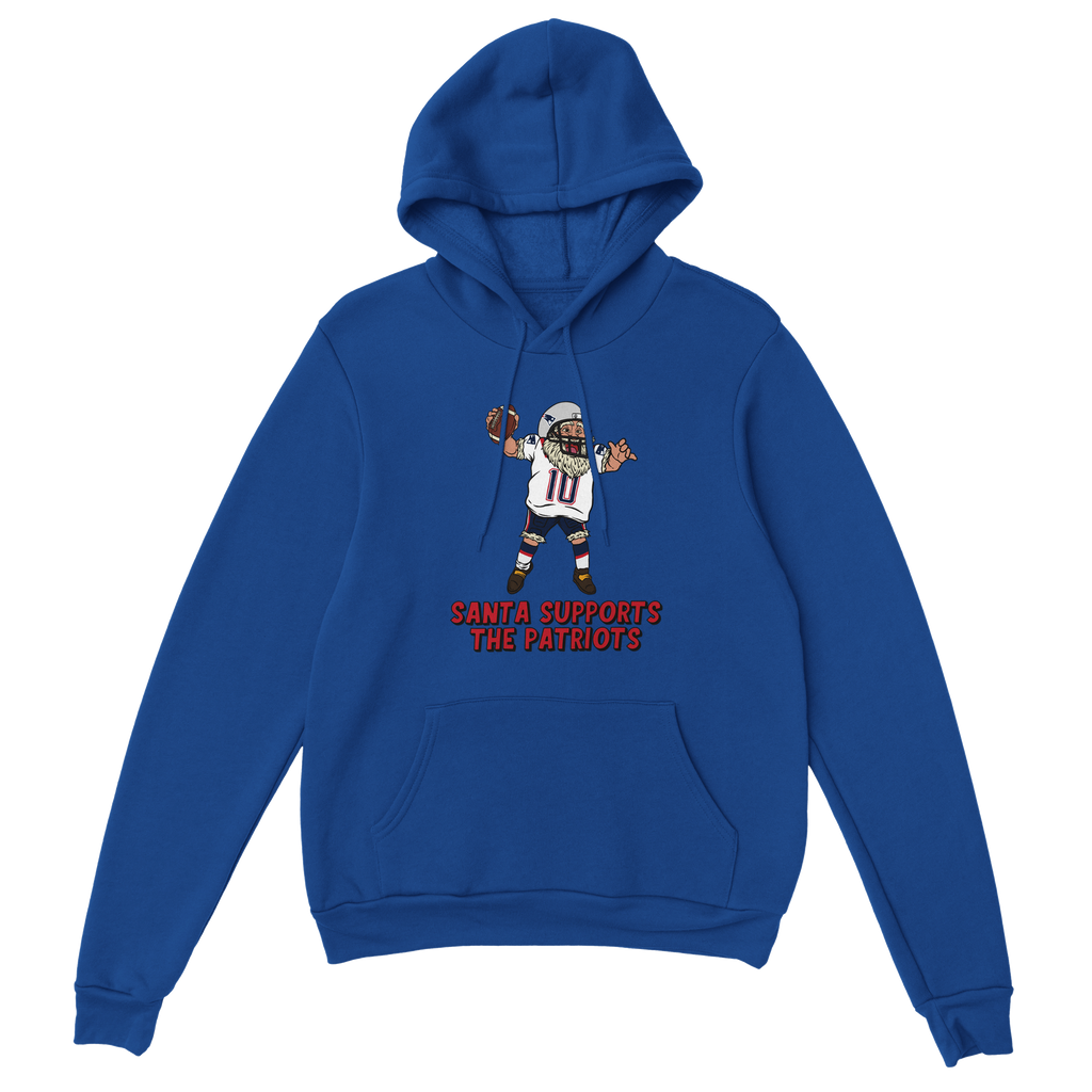New England Patriots Unisex Pullover Santa Hoodie