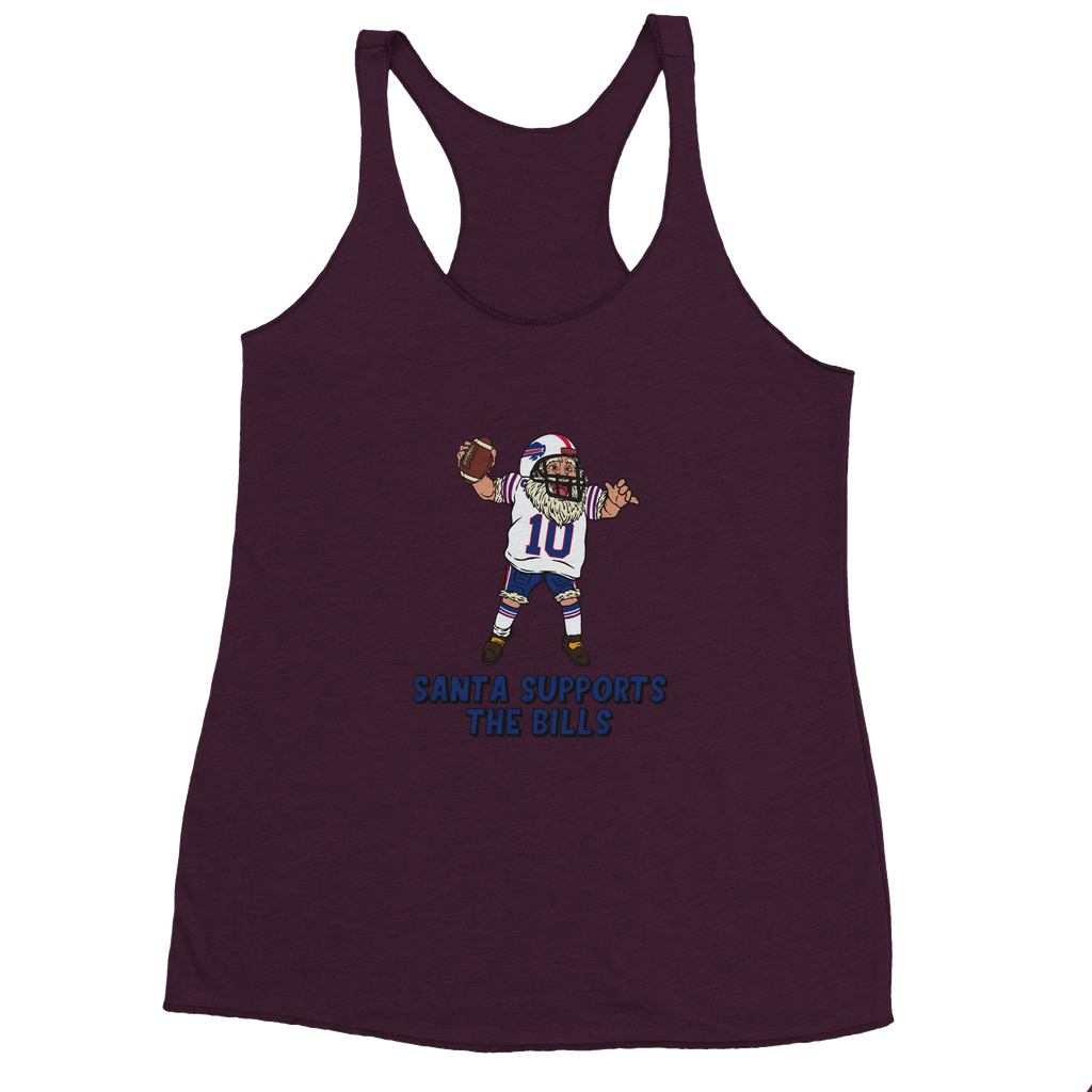 Buffalo Bills Women's Racerback Santa Tank Top