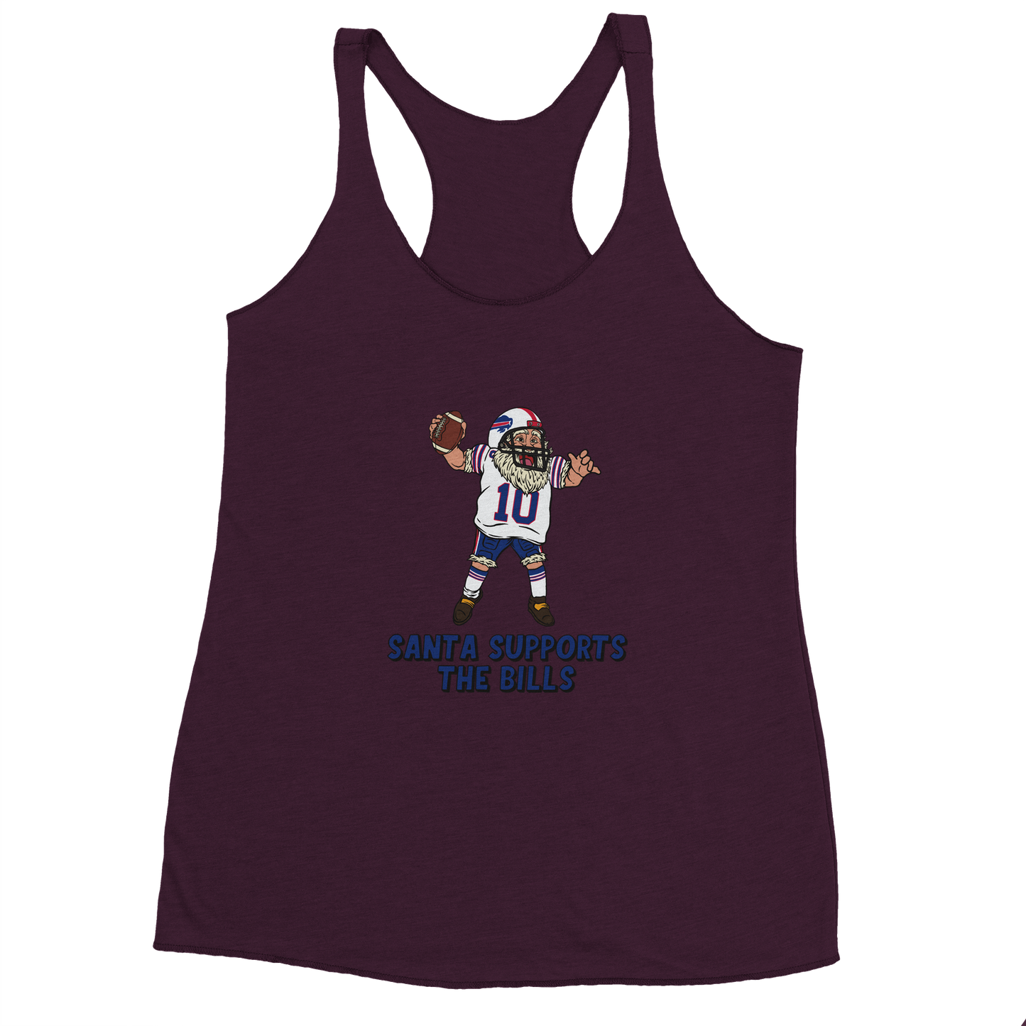 Buffalo Bills Women's Racerback Santa Tank Top