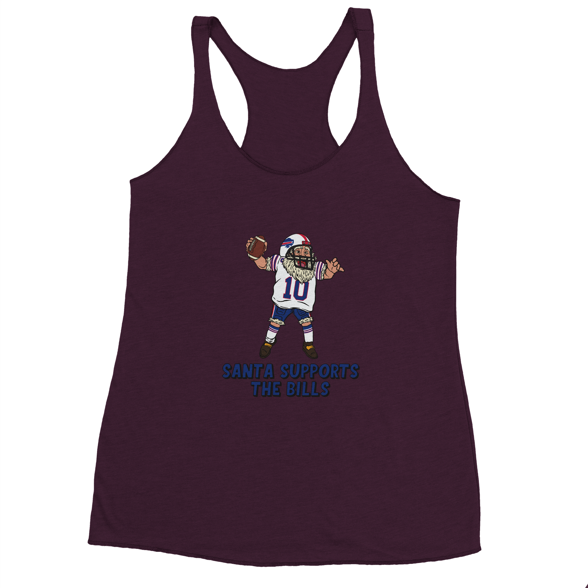 Buffalo Bills Women's Racerback Santa Tank Top