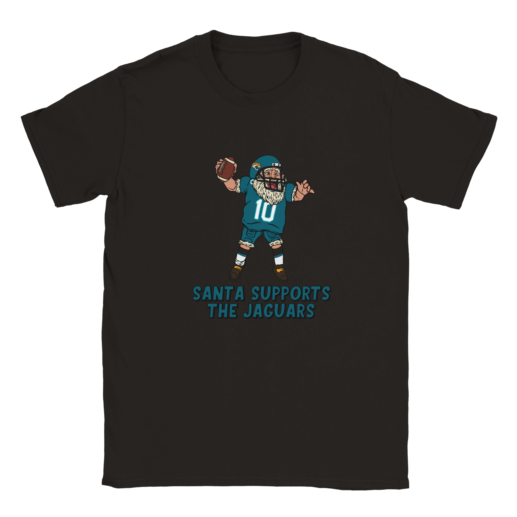 Jacksonville Jaguars Kids Crewneck Santa T-shirt
