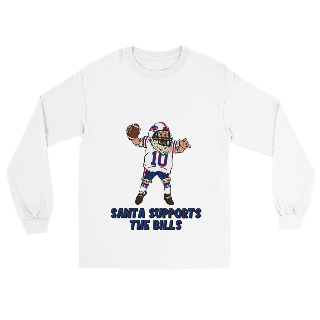 Buffalo Bills Unisex Longsleeve Santa T-shirt