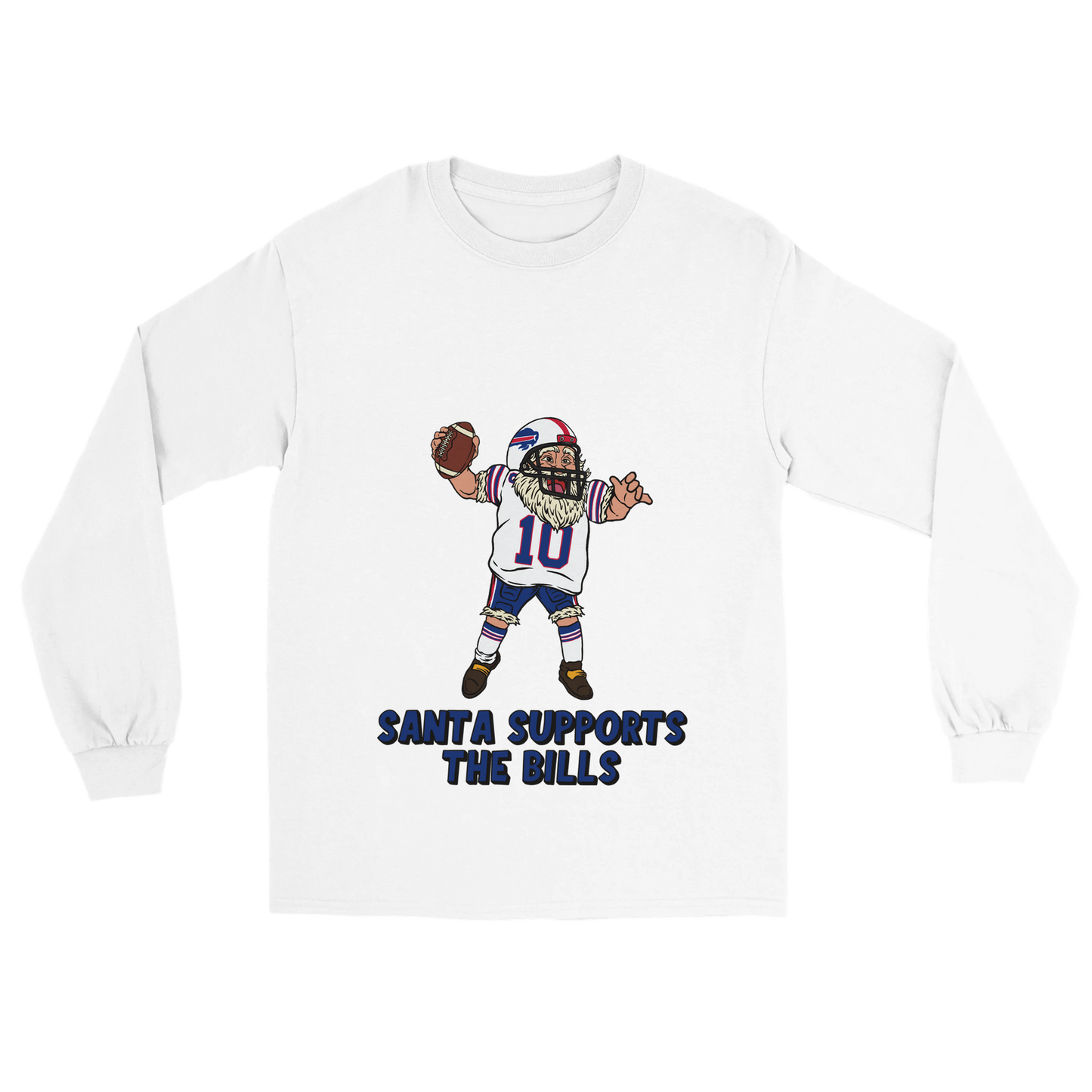 Buffalo Bills Unisex Longsleeve Santa T-shirt