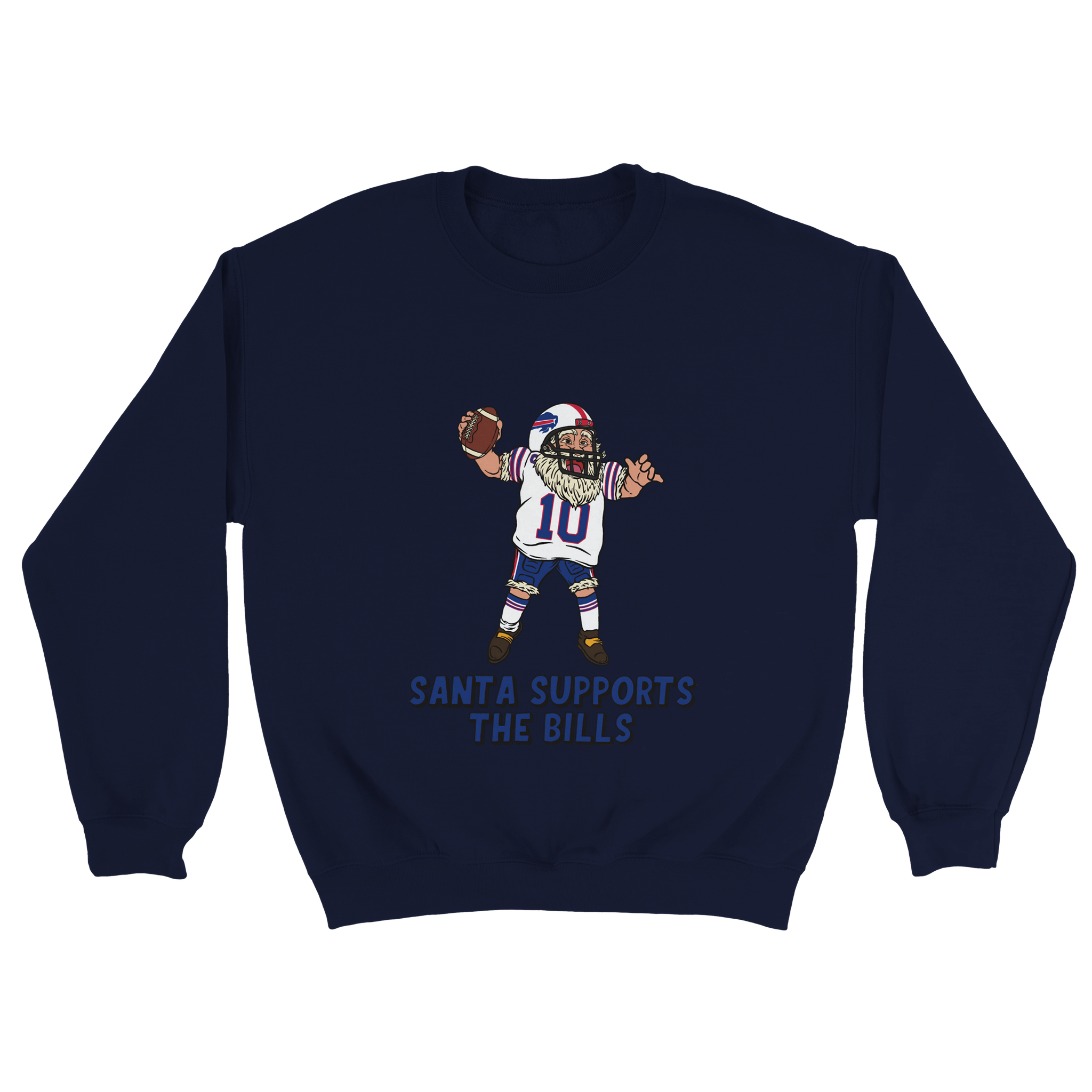 Buffalo Bills Unisex Crewneck Santa Sweatshirt