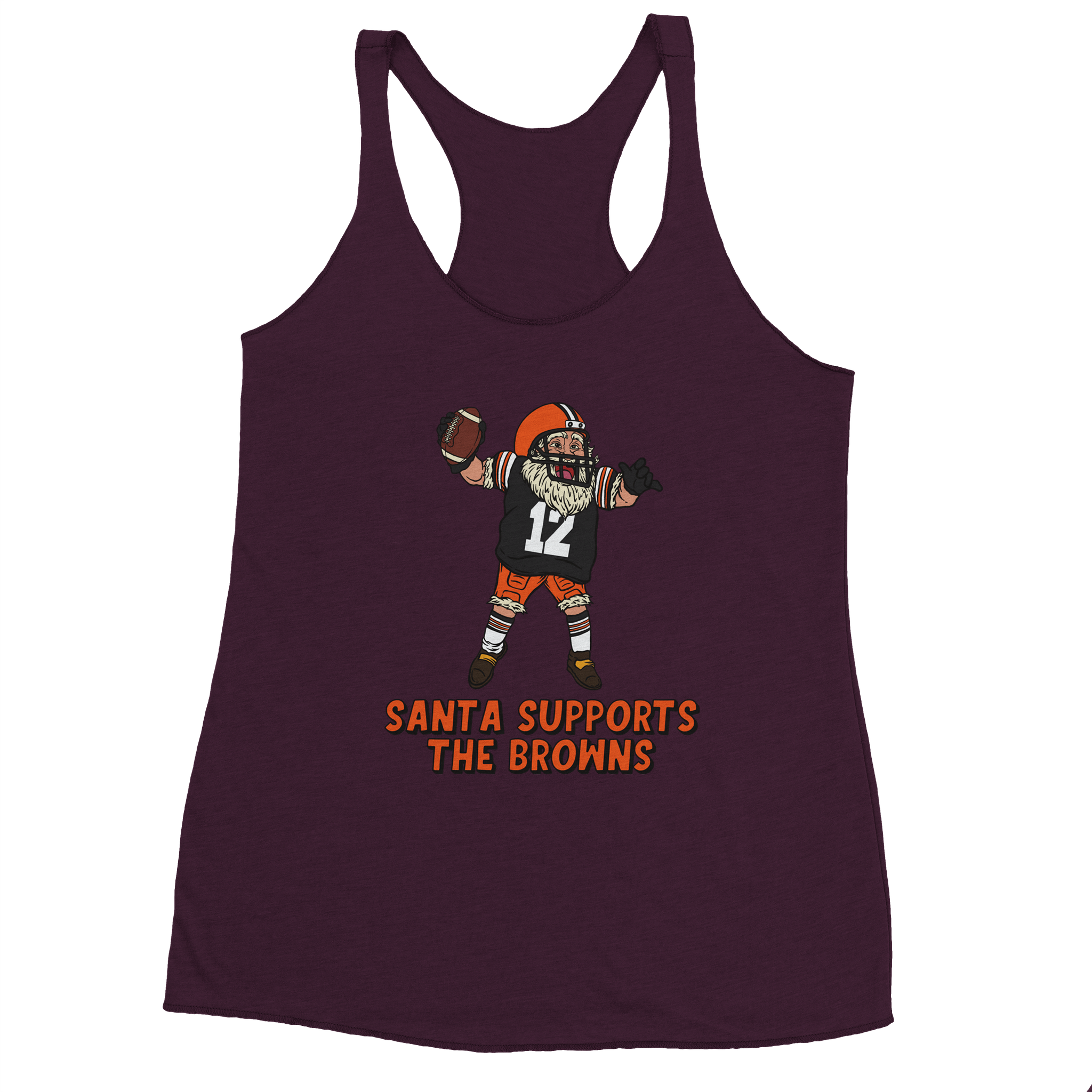 Cleveland Browns Women's Racerback Santa Tank Top