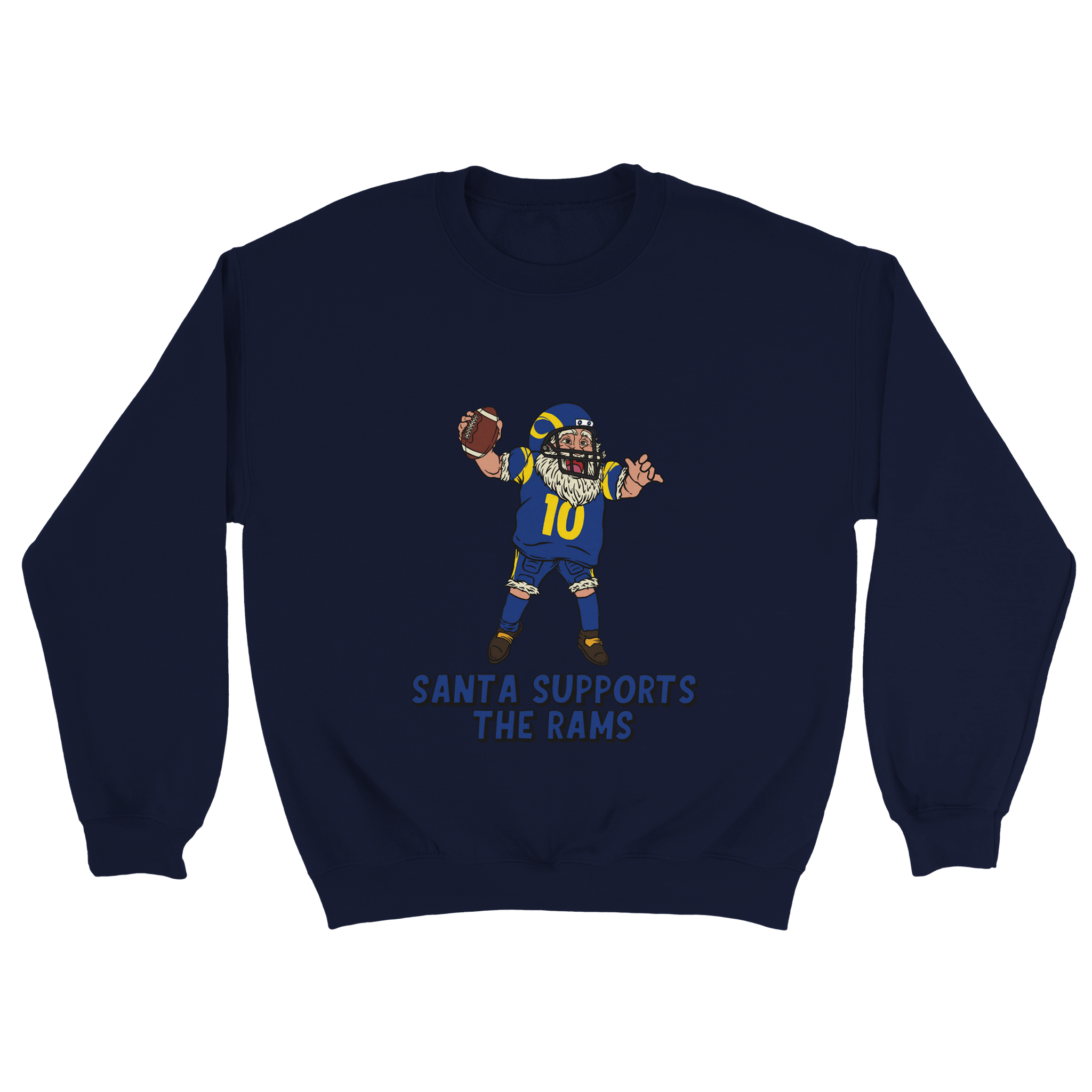 Los Angeles Rams Unisex Crewneck Santa Sweatshirt
