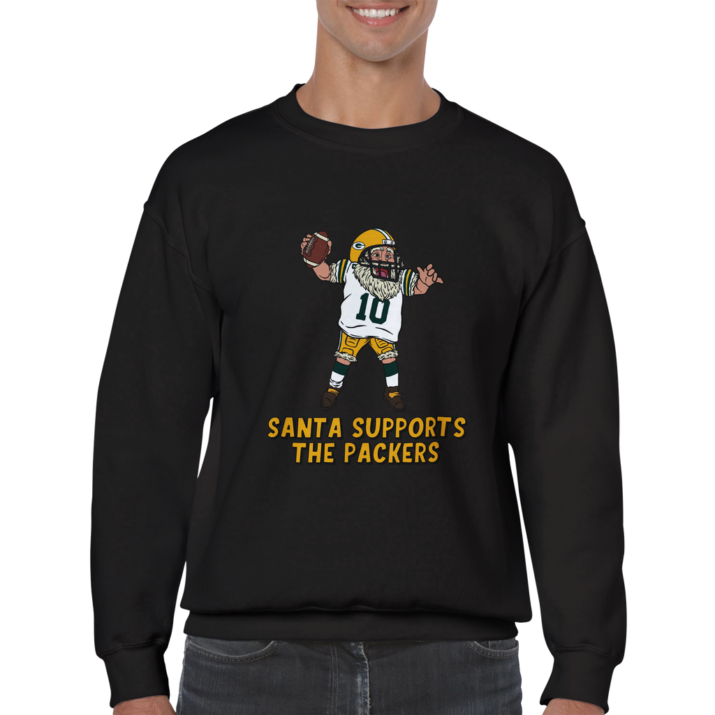 Green Bay Packers  Unisex Crewneck Santa Sweatshirt
