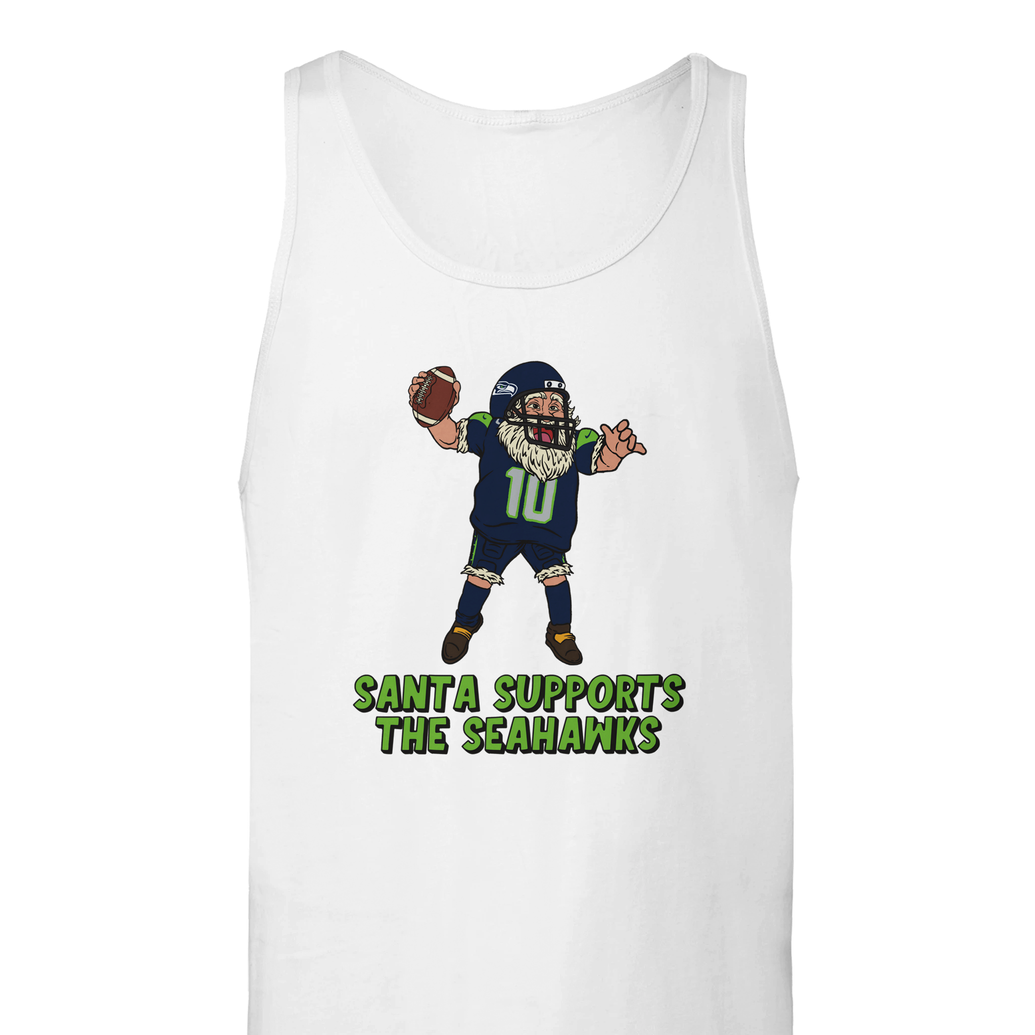 Seattle Seahawks Unisex Santa Tank Top