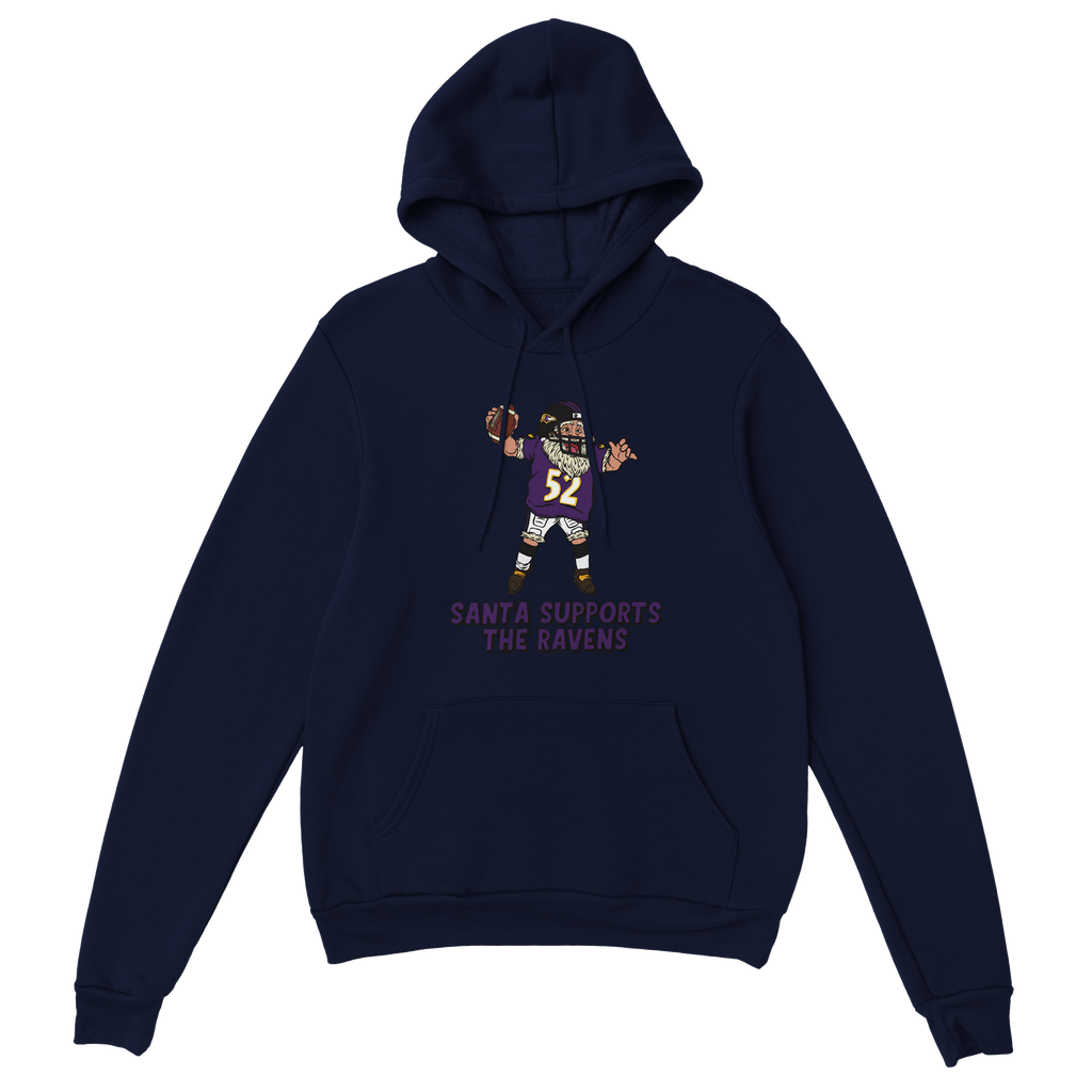 Baltimore Ravens Unisex Pullover Santa Hoodie