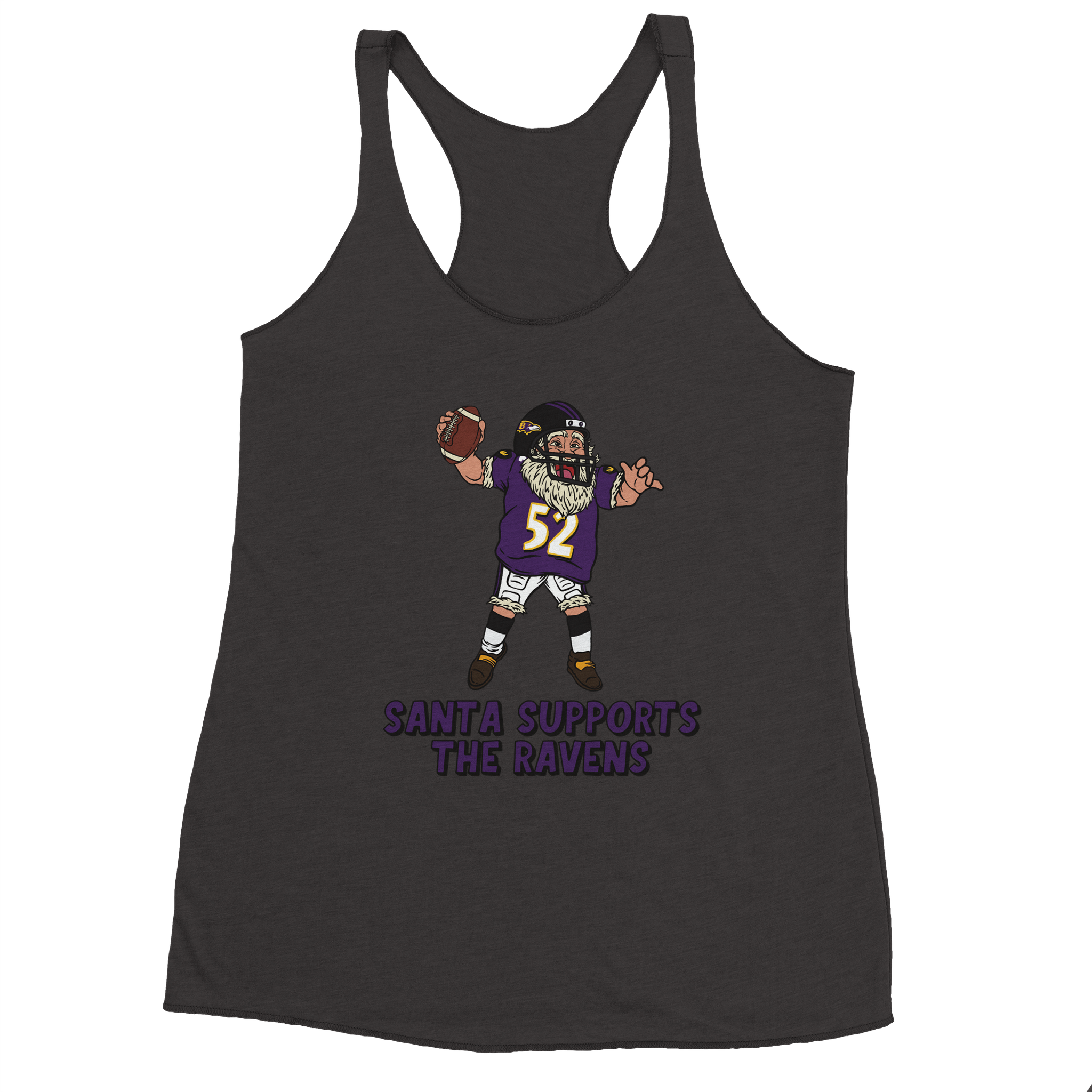 Baltimore Ravens Women's Racerback Santa Tank Top