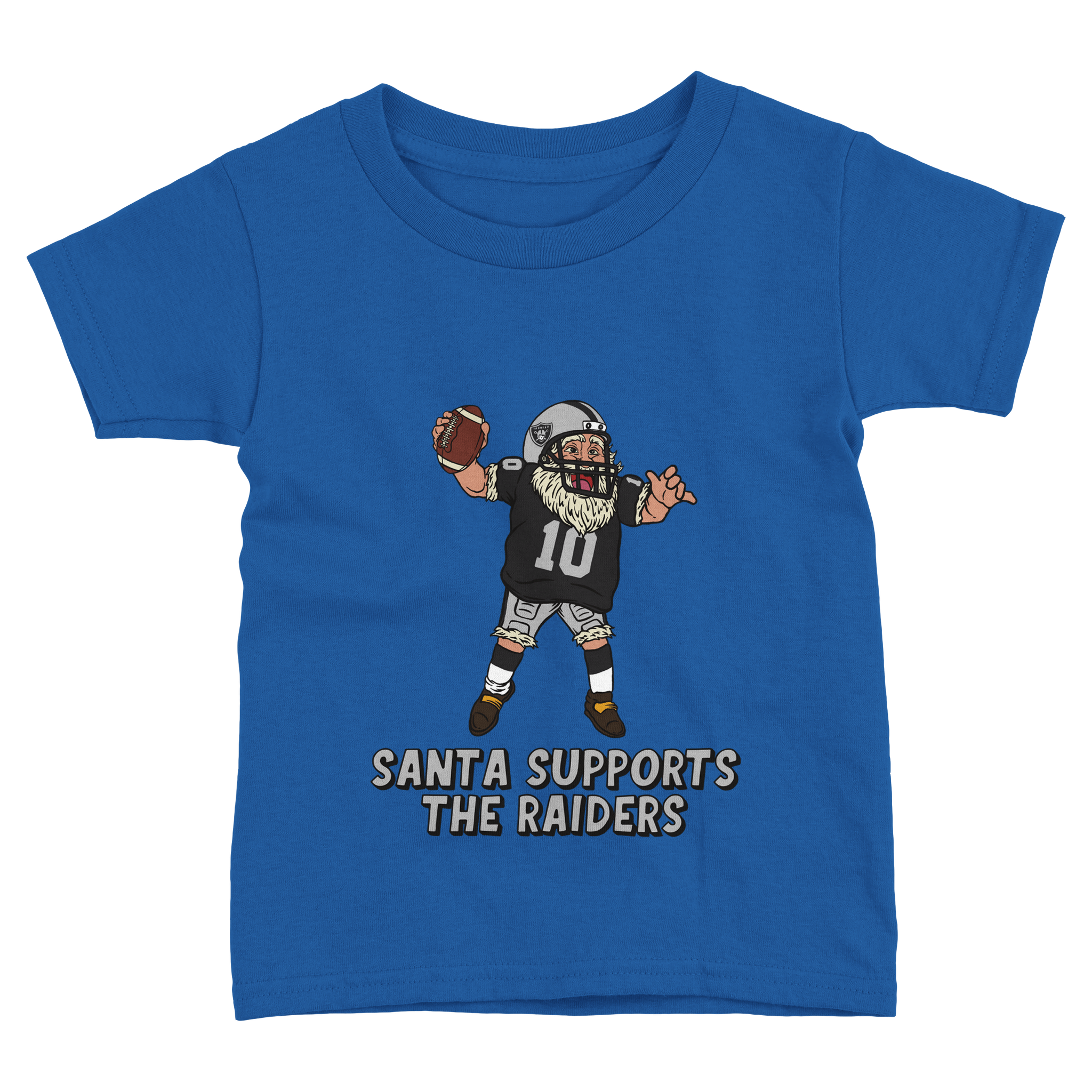 Las Vegas Raiders Toddler Fine Jersey Santa T-Shirt