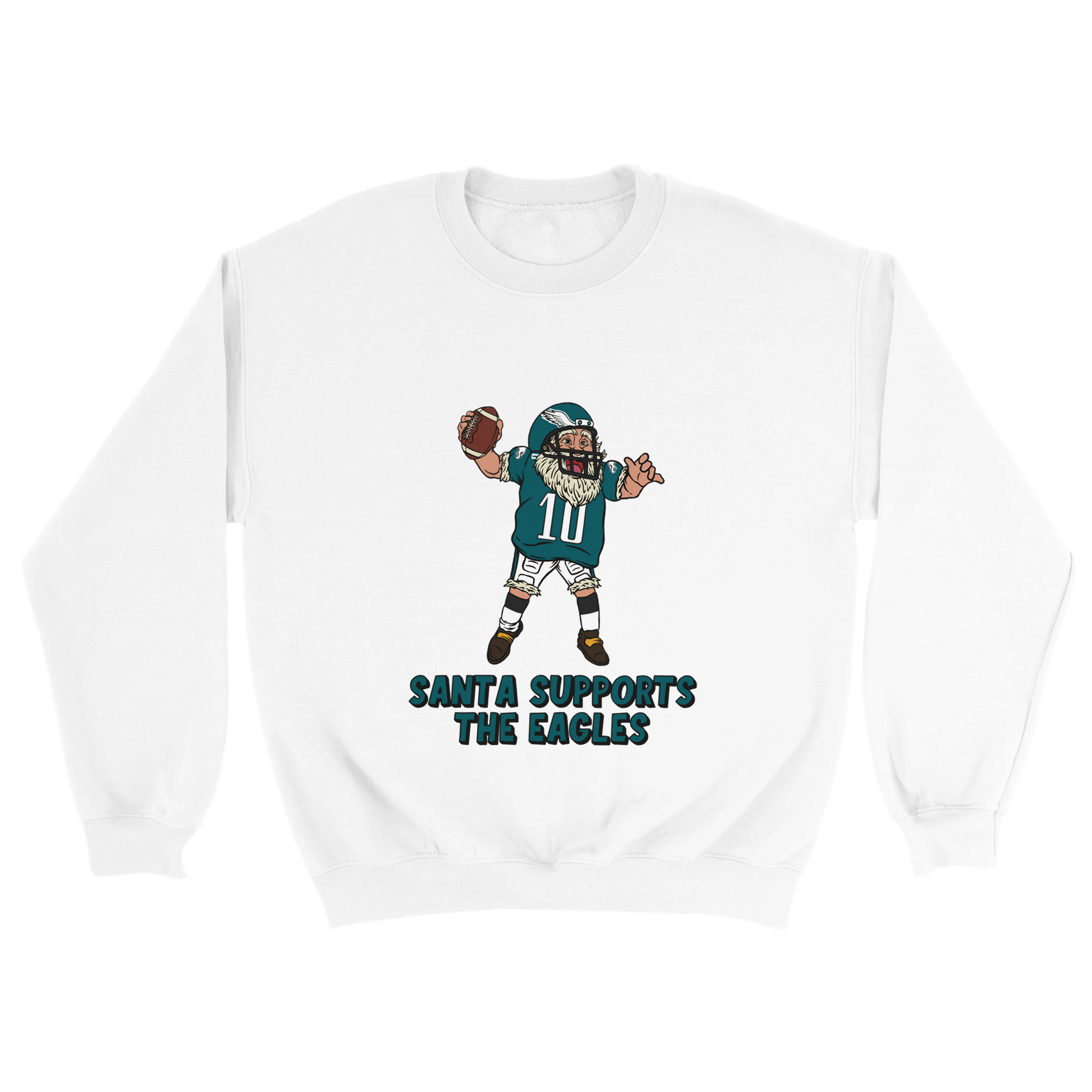 Philadelphia Eagles Unisex Crewneck Santa Sweatshirt