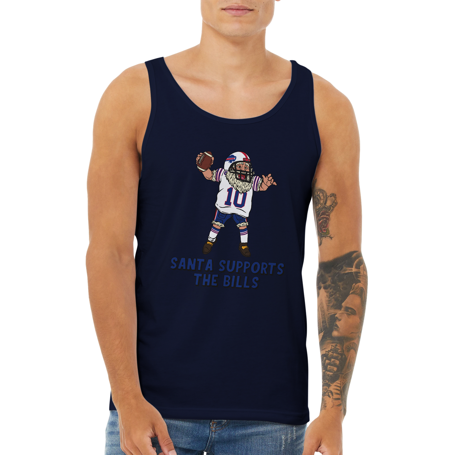 Buffalo Bills Unisex Santa Tank Top