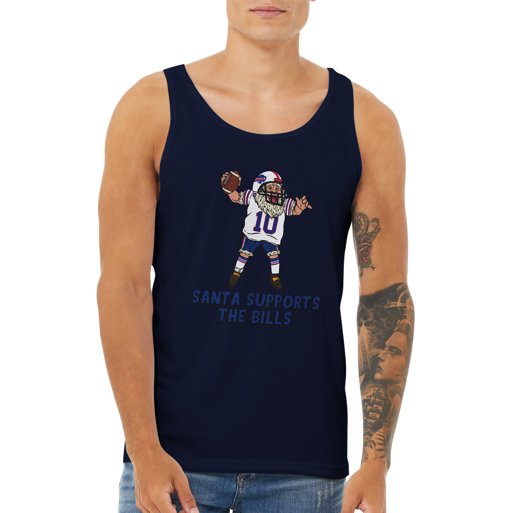Buffalo Bills Unisex Santa Tank Top