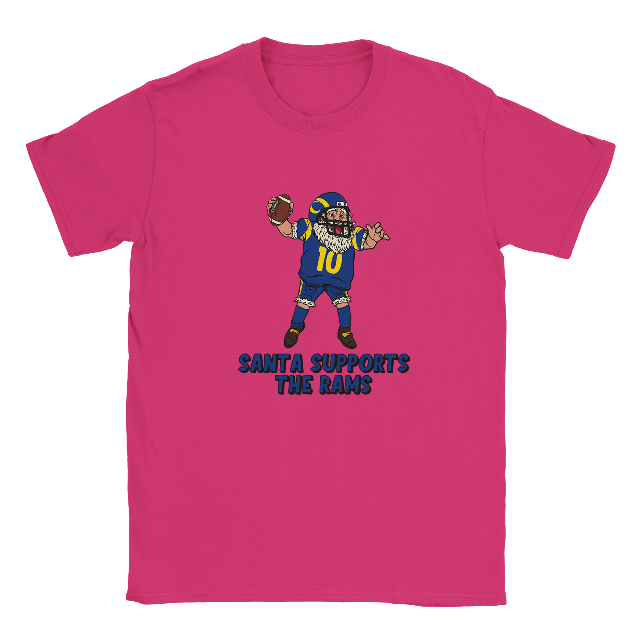 Los Angeles Rams Kids Crewneck Santa T-shirt