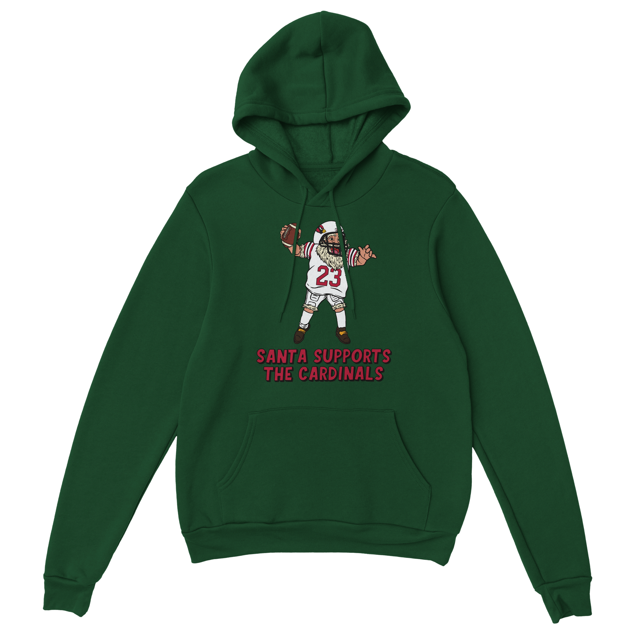 Arizona Cardinals Unisex Pullover Santa Hoodie