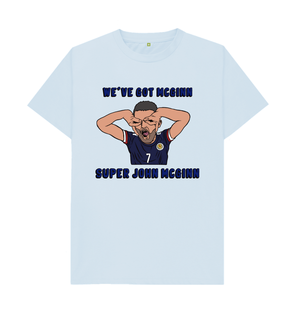 Sky Blue Printed T-shirt Front