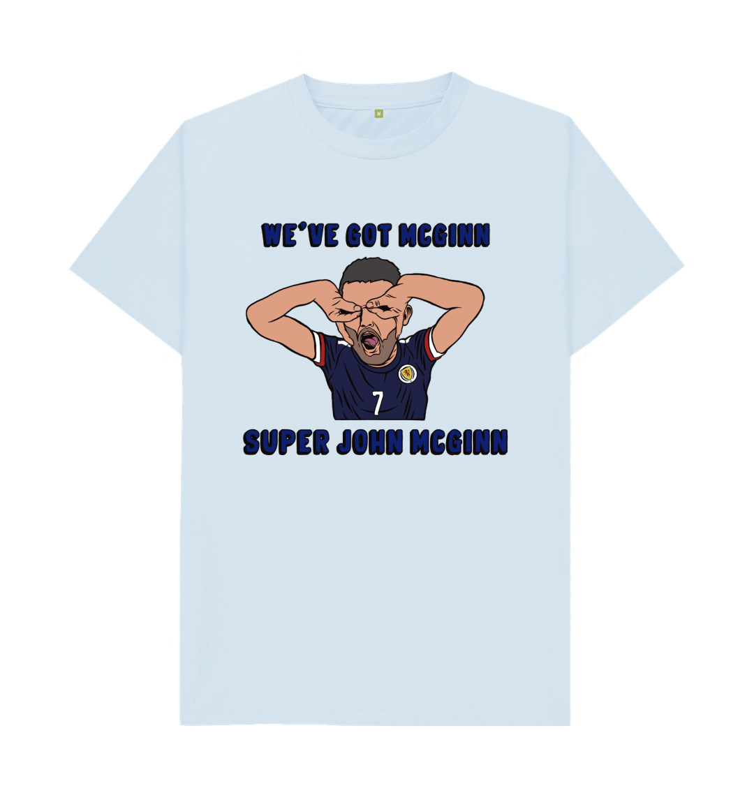 Sky Blue Printed T-shirt Front