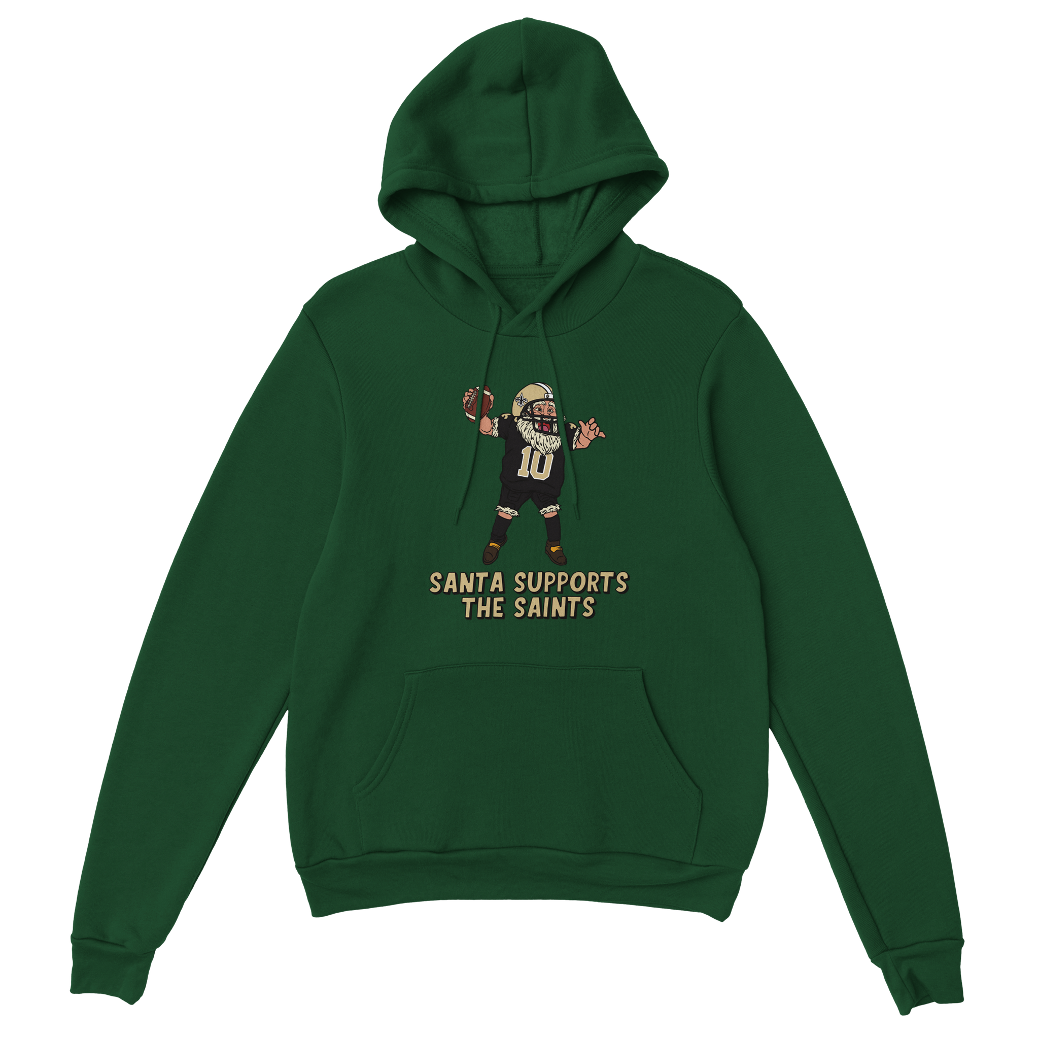 New Orleans Saints Unisex Pullover Santa Hoodie