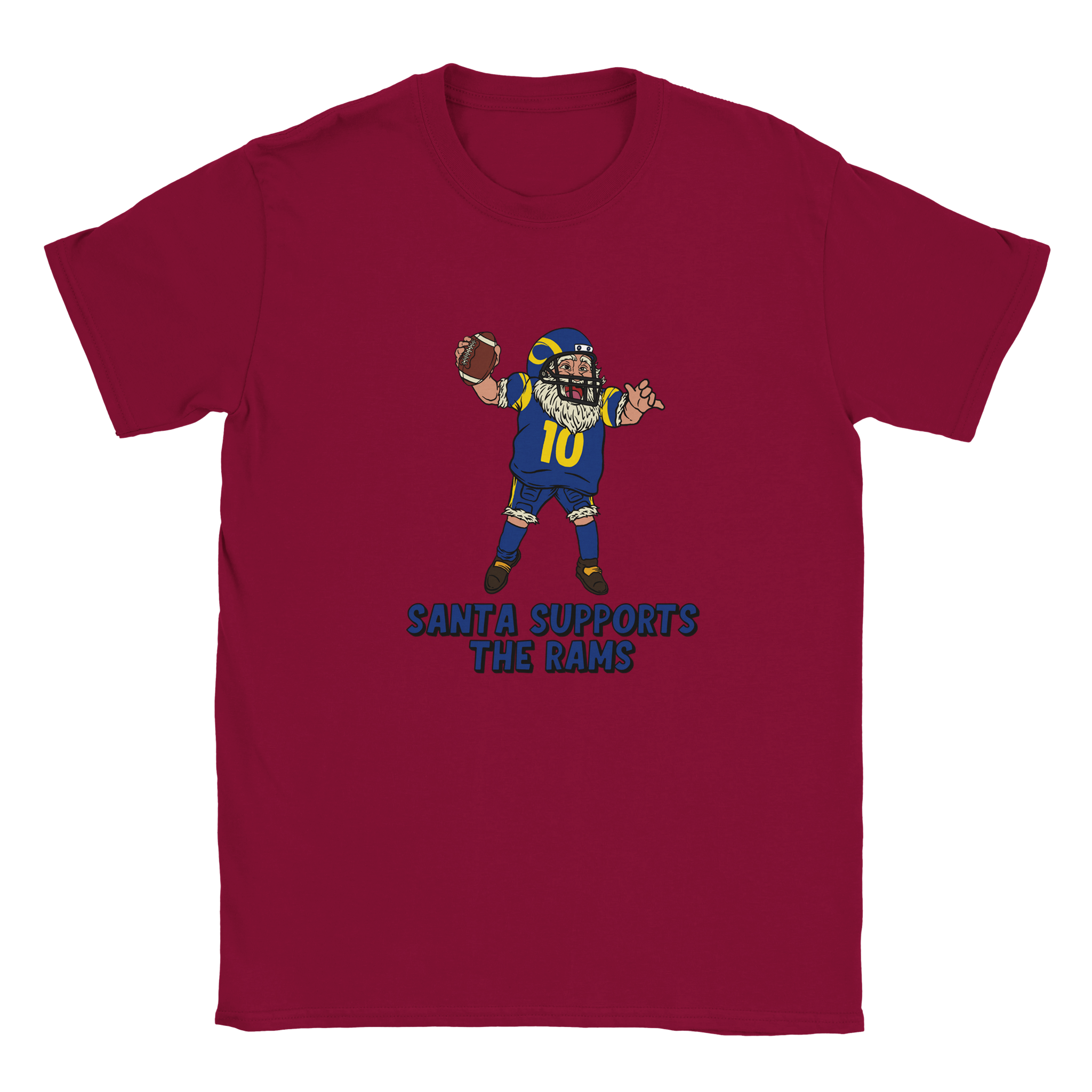 Los Angeles Rams Kids Crewneck Santa T-shirt