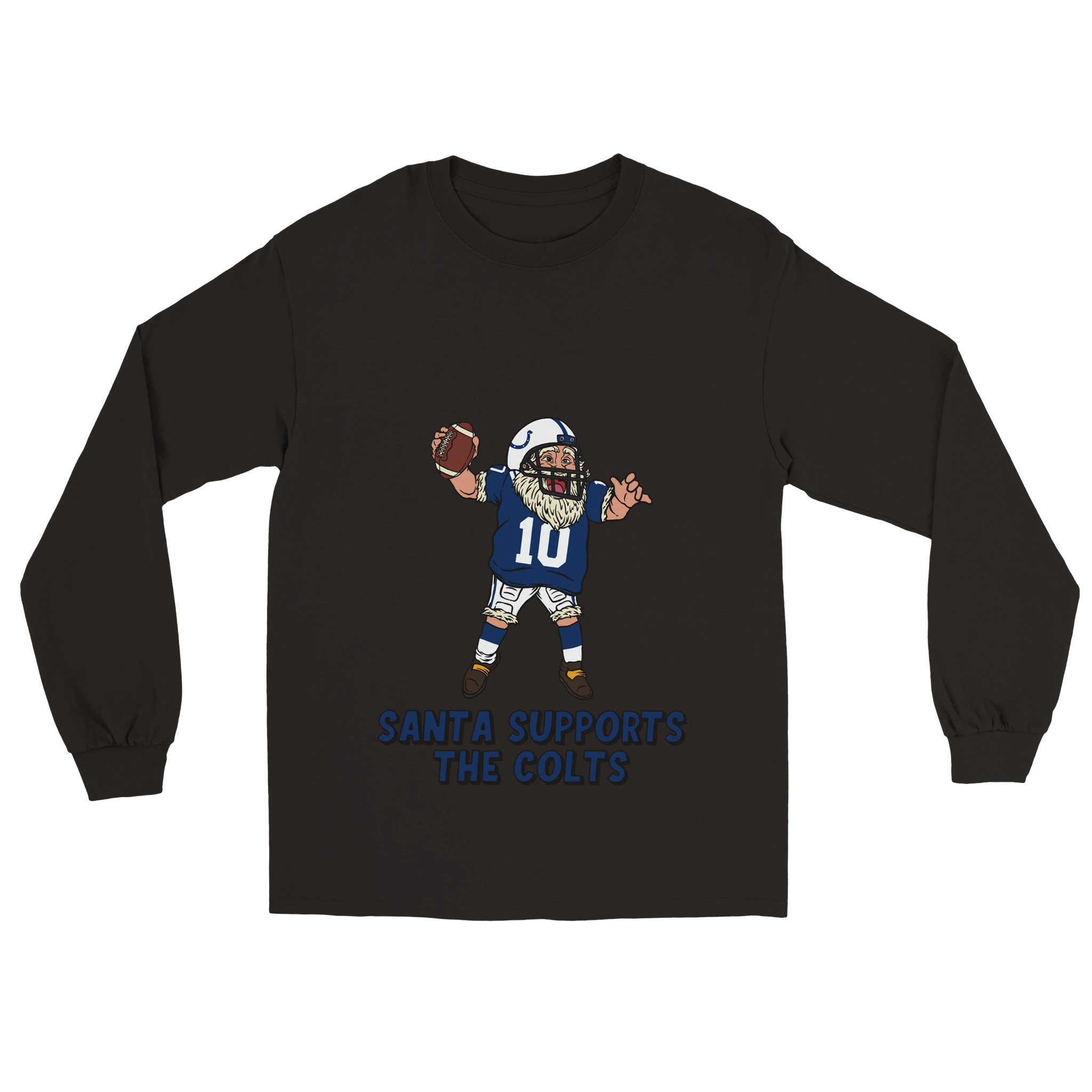 Indianapolis Colts Unisex Longsleeve Santa T-shirt