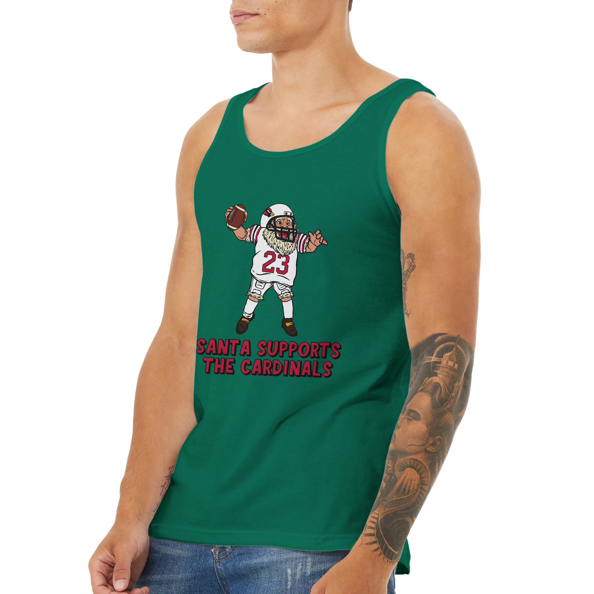 Arizona Cardinals Unisex Santa Tank Top