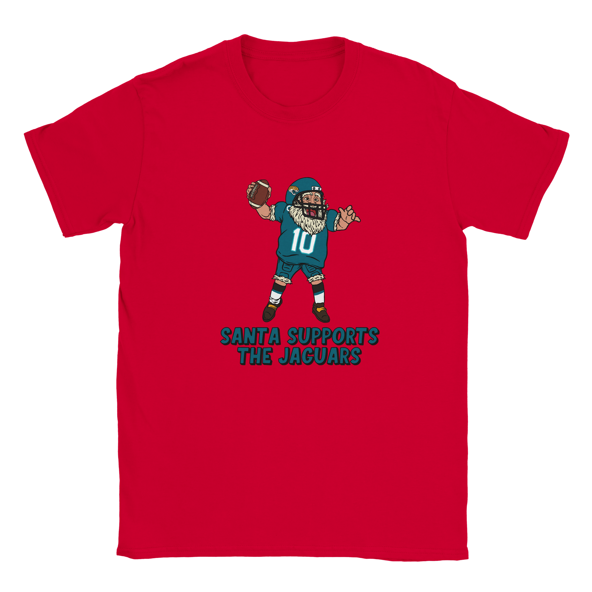 Jacksonville Jaguars Kids Crewneck Santa T-shirt