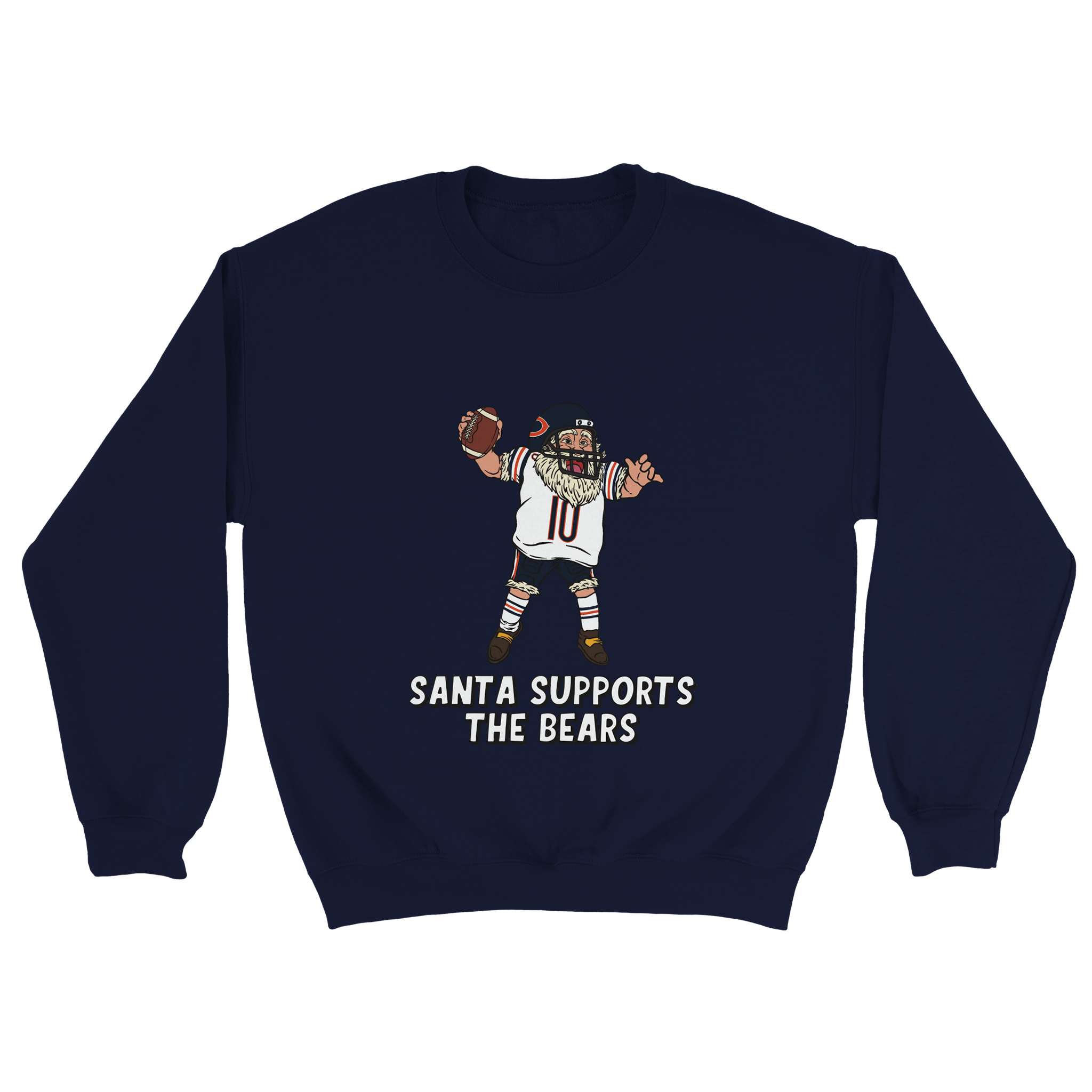 Chicago Bears Unisex Crewneck Santa Sweatshirt