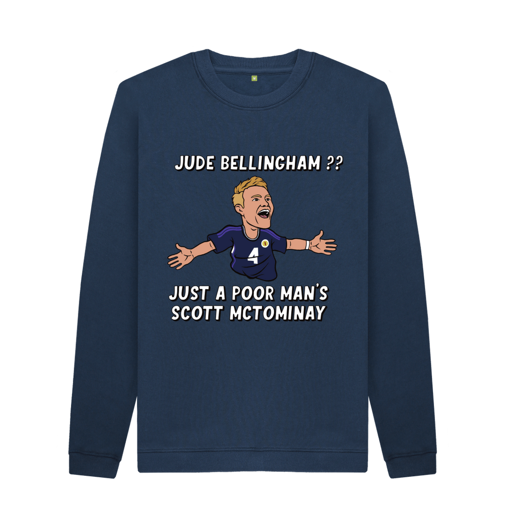 Navy Blue Printed Sweater Front