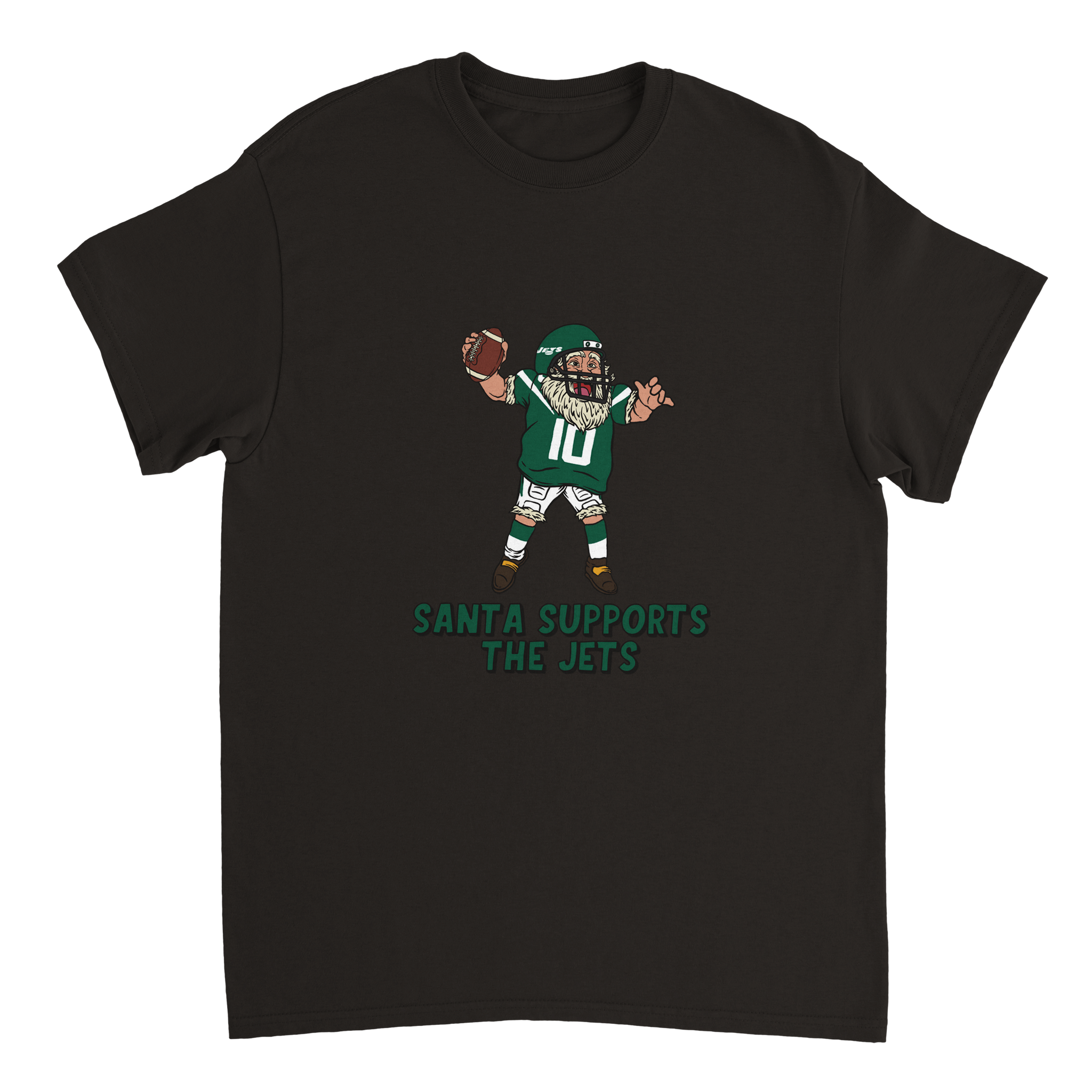 New York Jets Unisex Crewneck Santa T-shirt