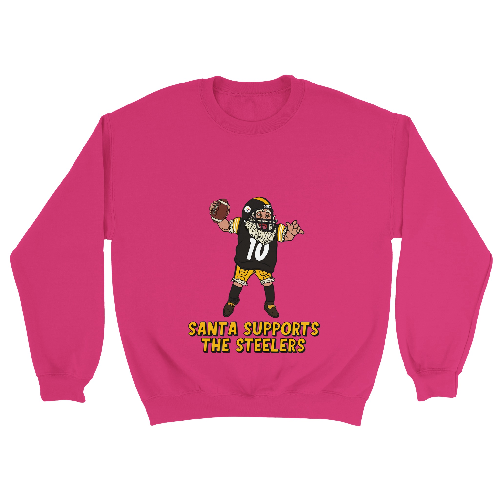 Pittsburgh Steelers Unisex Crewneck Santa Sweatshirt