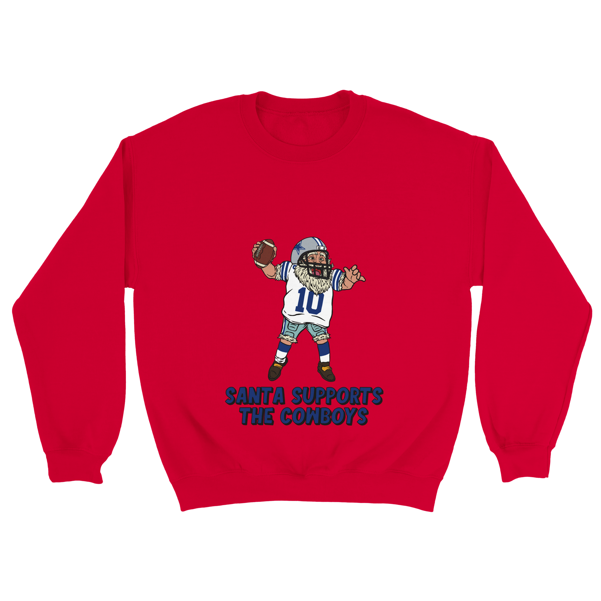 Dallas Cowboys Unisex Crewneck Santa Sweatshirt