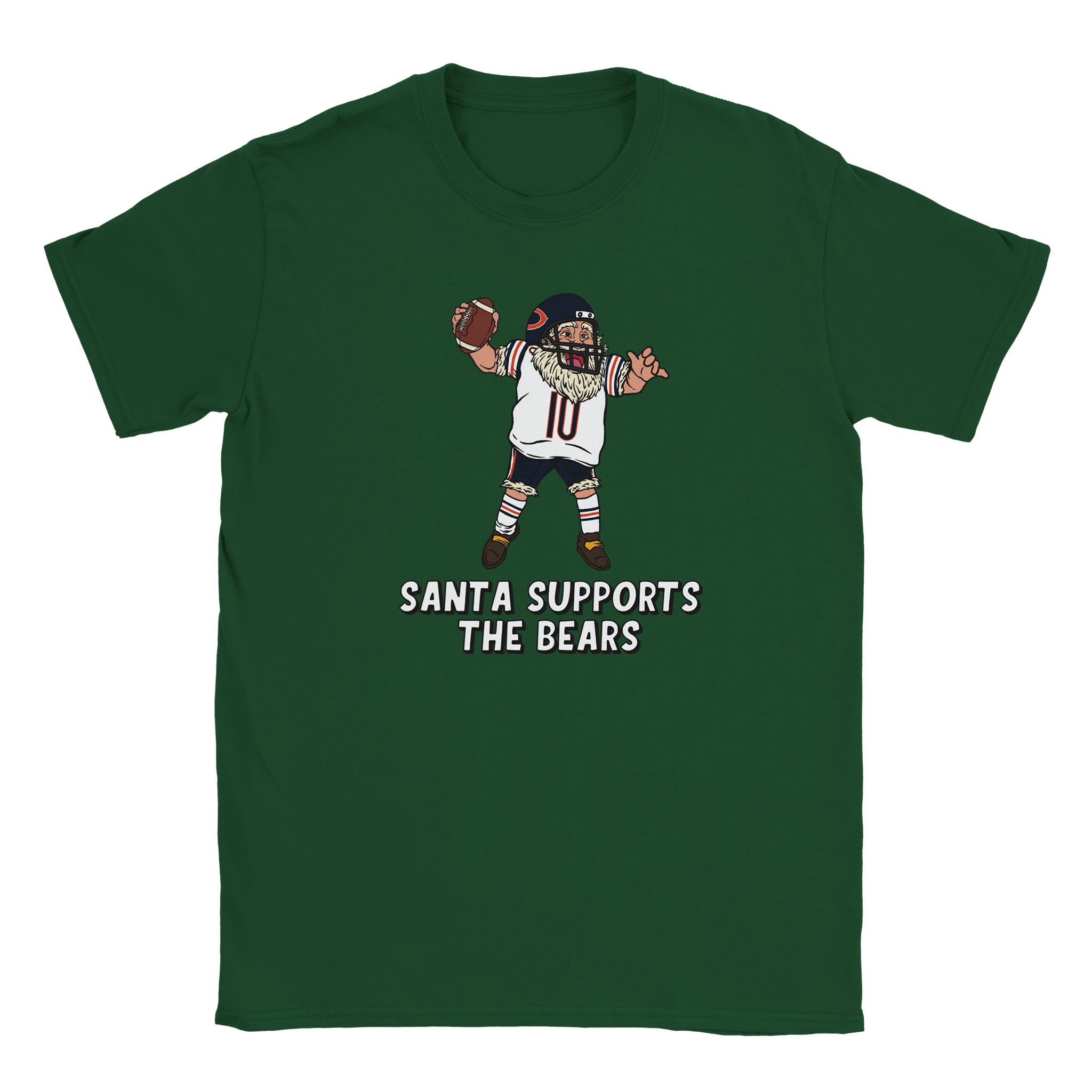 Chicago Bears Kids Crewneck Santa T-shirt