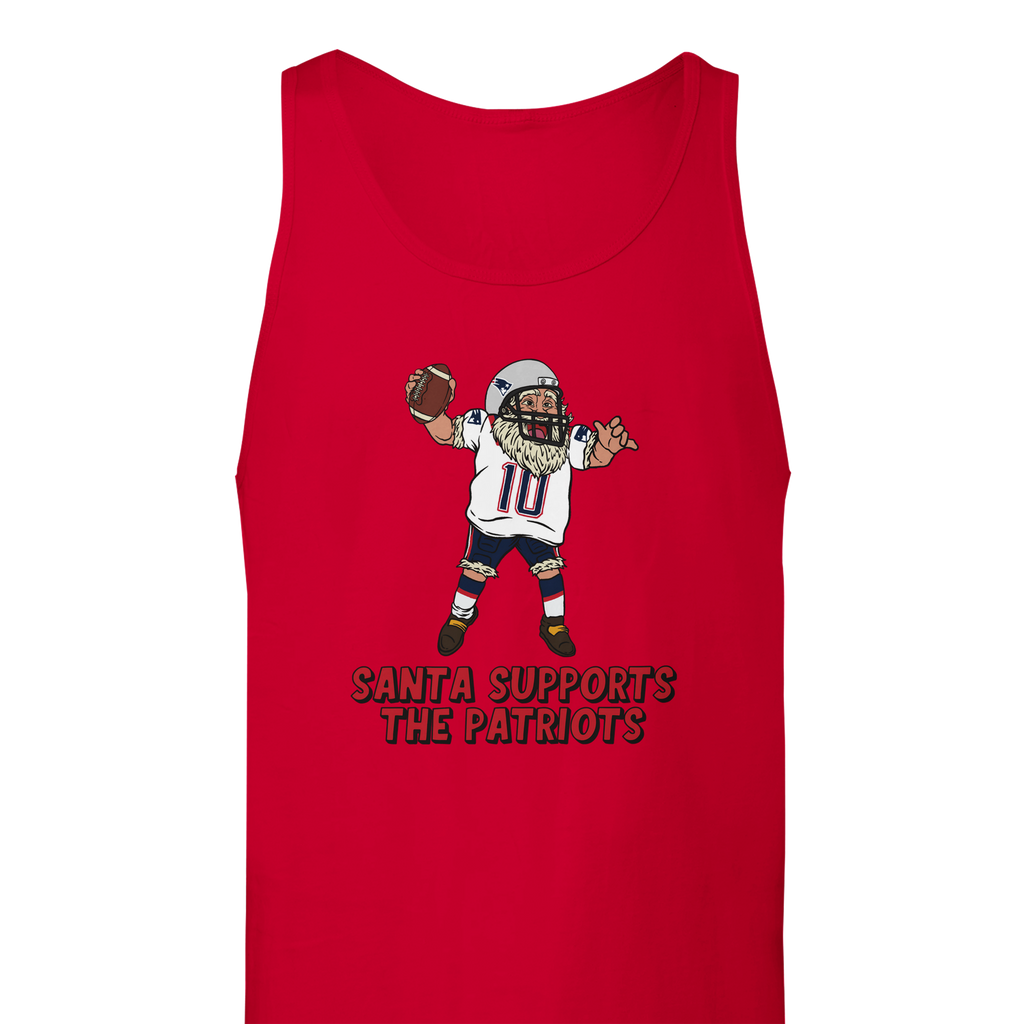 New England Patriots Unisex Tank Santa Top
