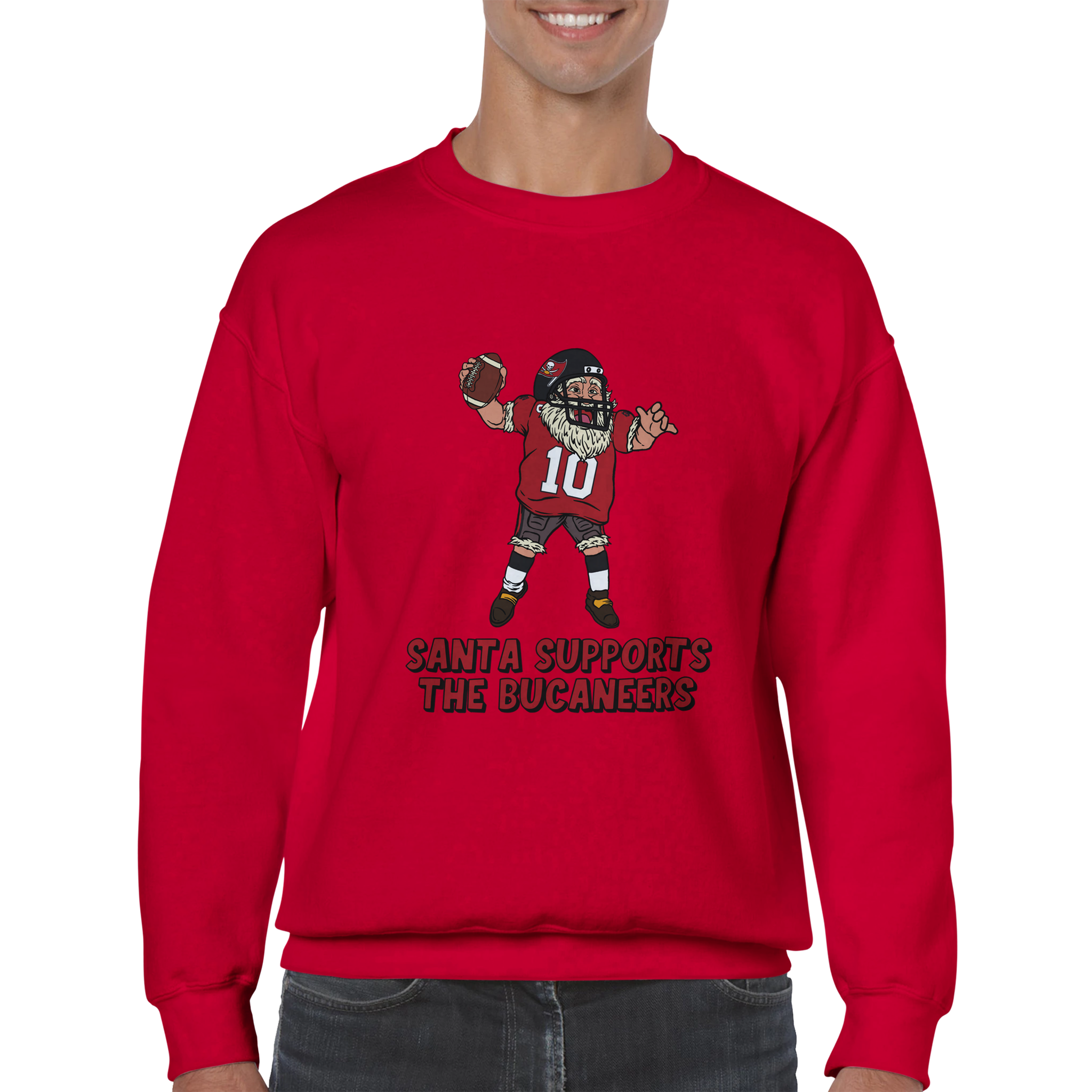 Tampa Bay Buccaneers Unisex Crewneck Santa Sweatshirt