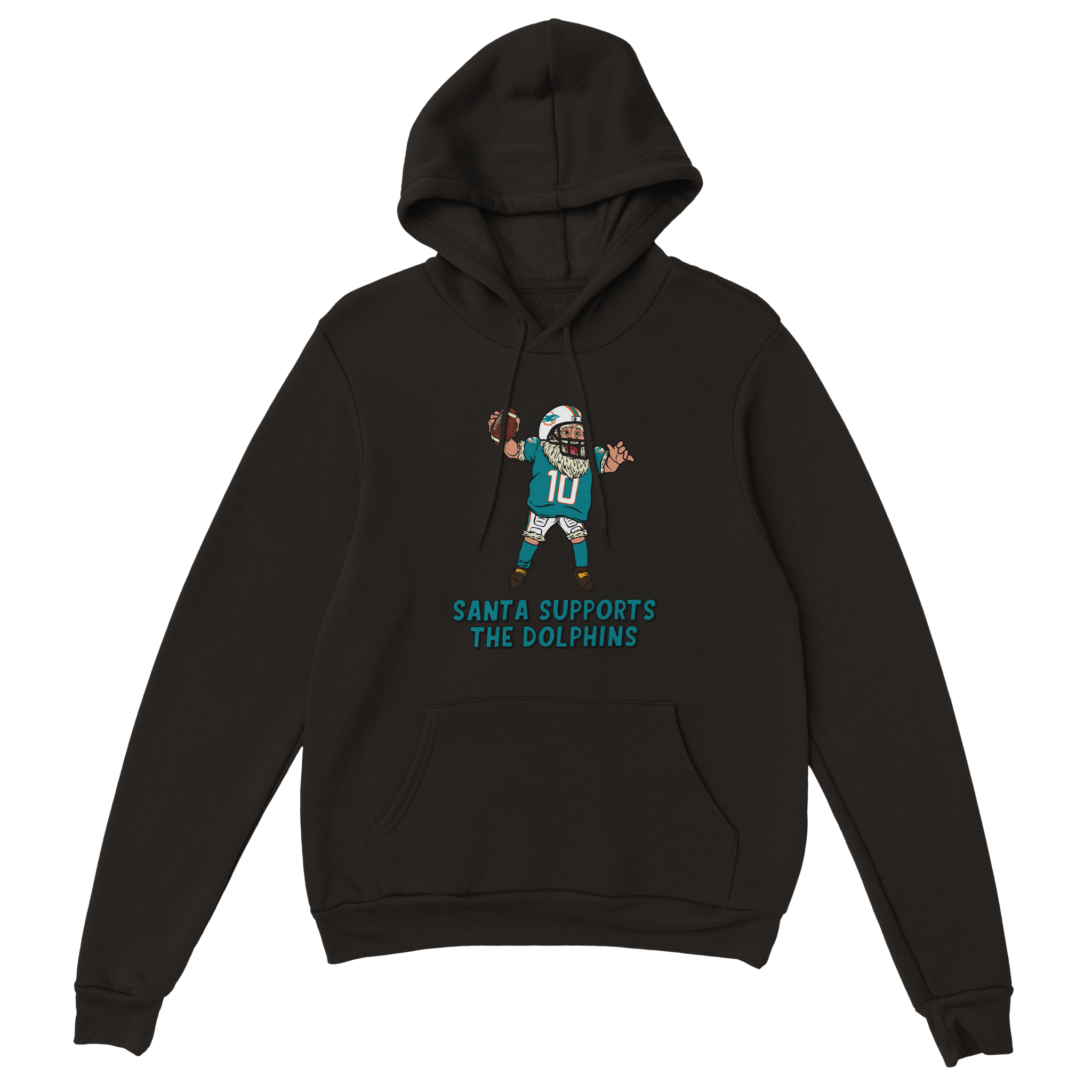 Miami Dolphins Unisex Pullover Santa Hoodie