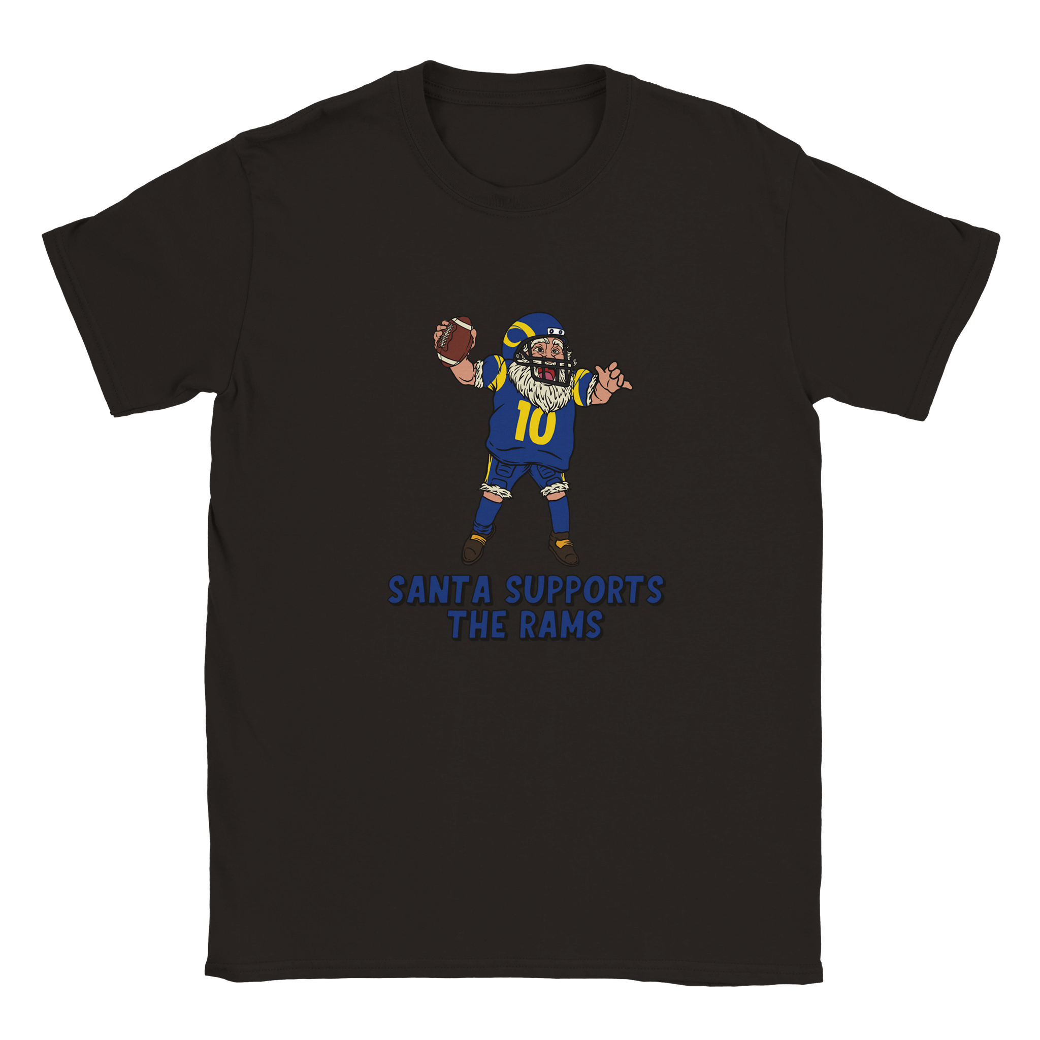Los Angeles Rams Kids Crewneck Santa T-shirt
