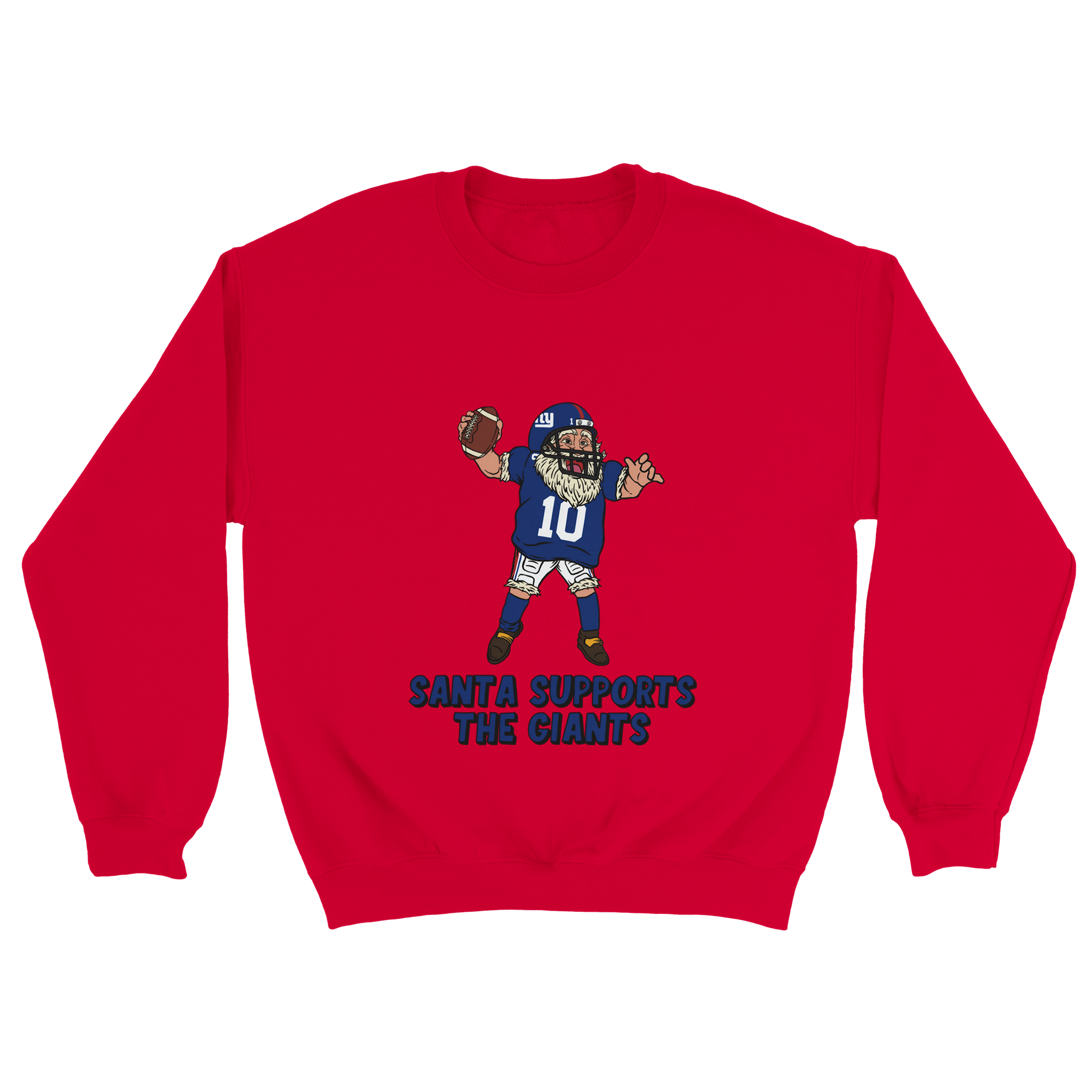 New York Giants Unisex Crewneck Santa Sweatshirt