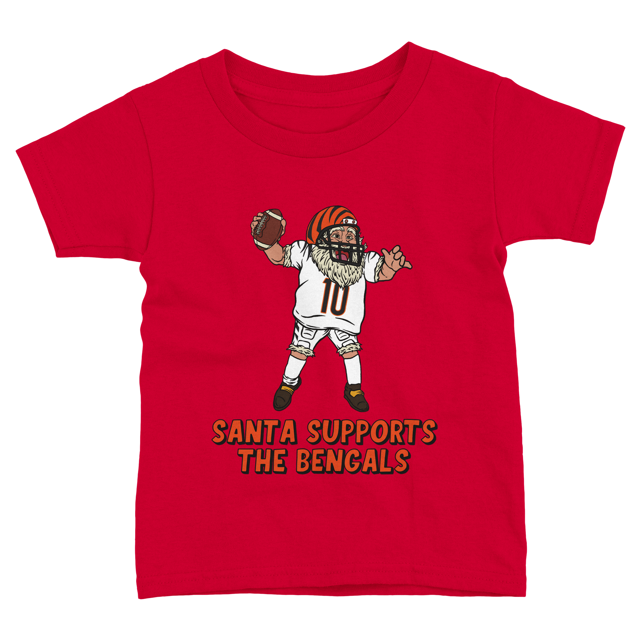 Cincinnati Bengals Toddler Fine Jersey Santa T-Shirt