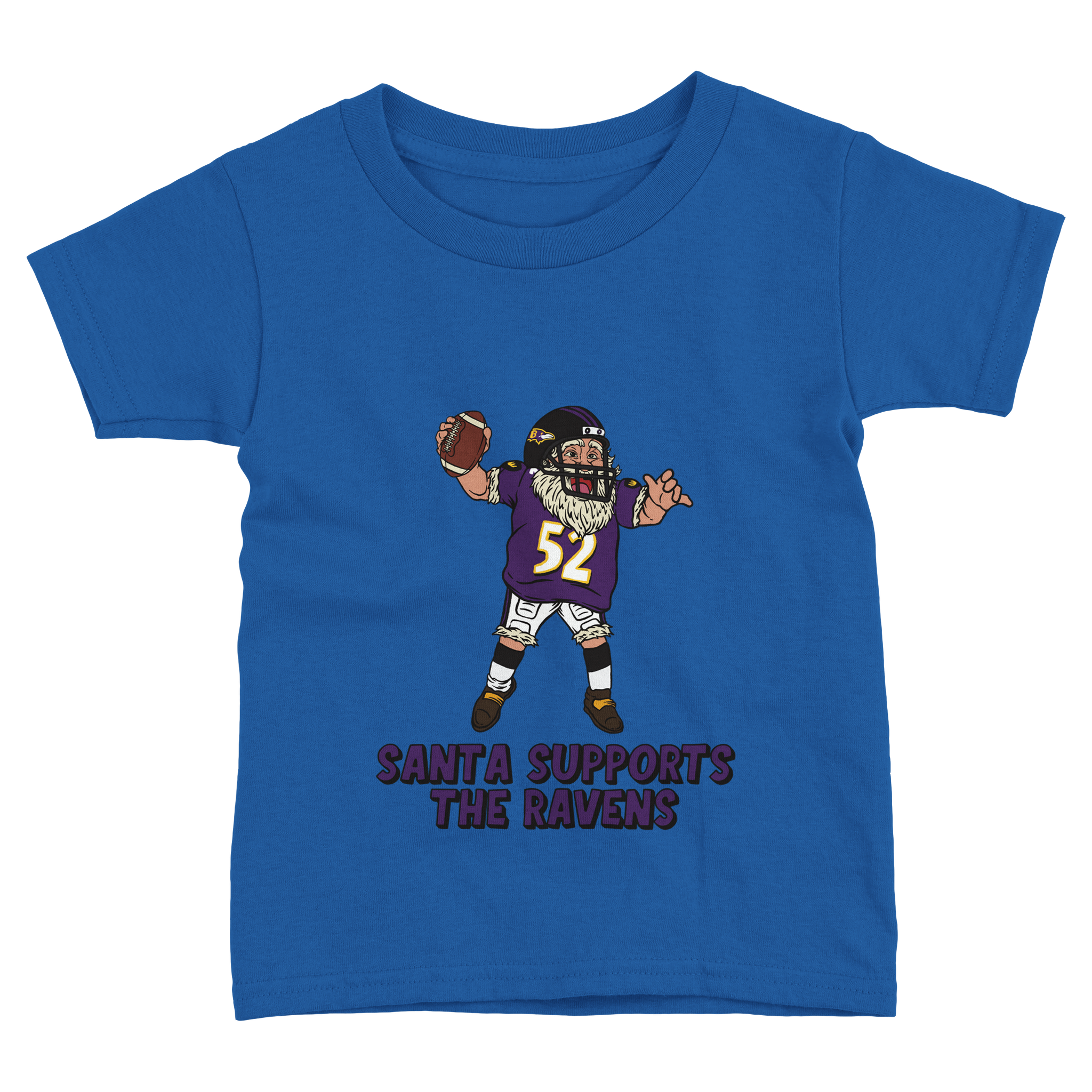 Baltimore Ravens Toddler Fine Jersey Santa T-Shirt