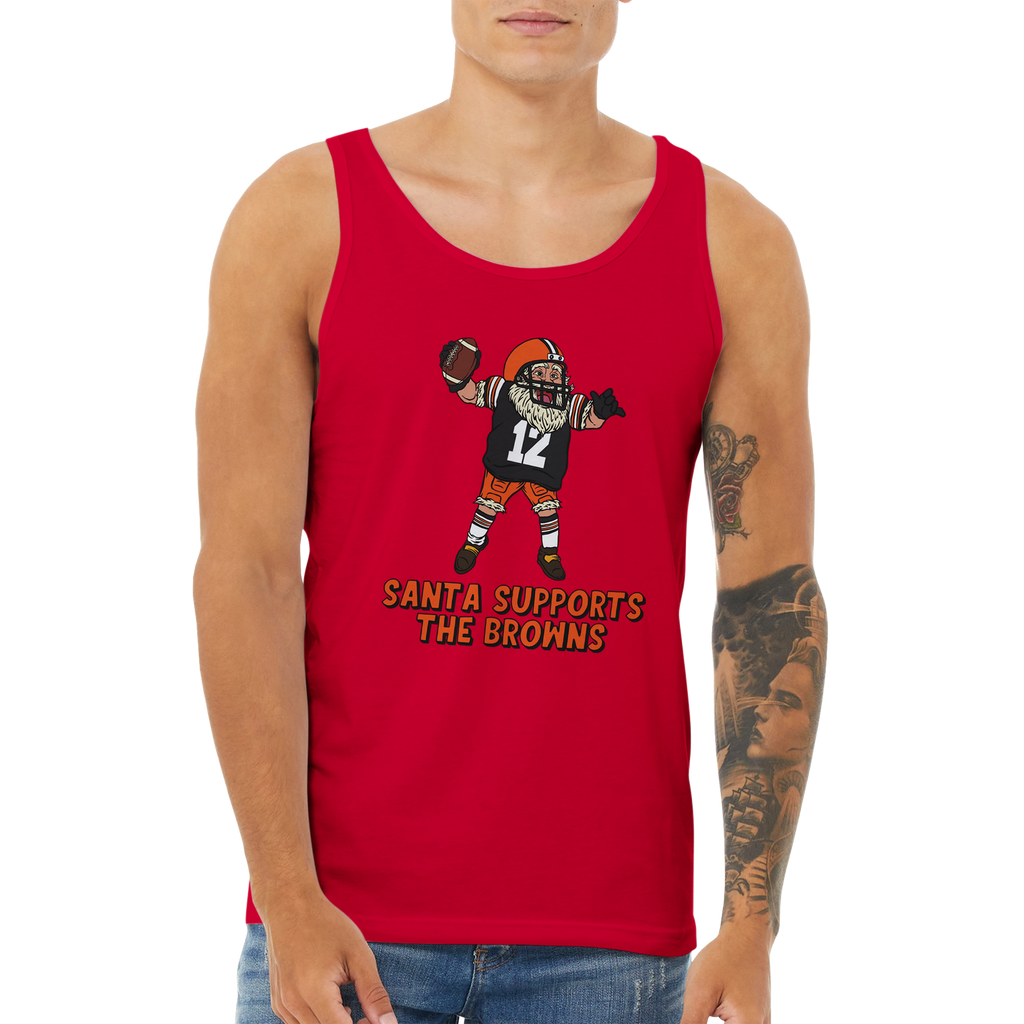 Cleveland Browns Unisex Santa Tank Top