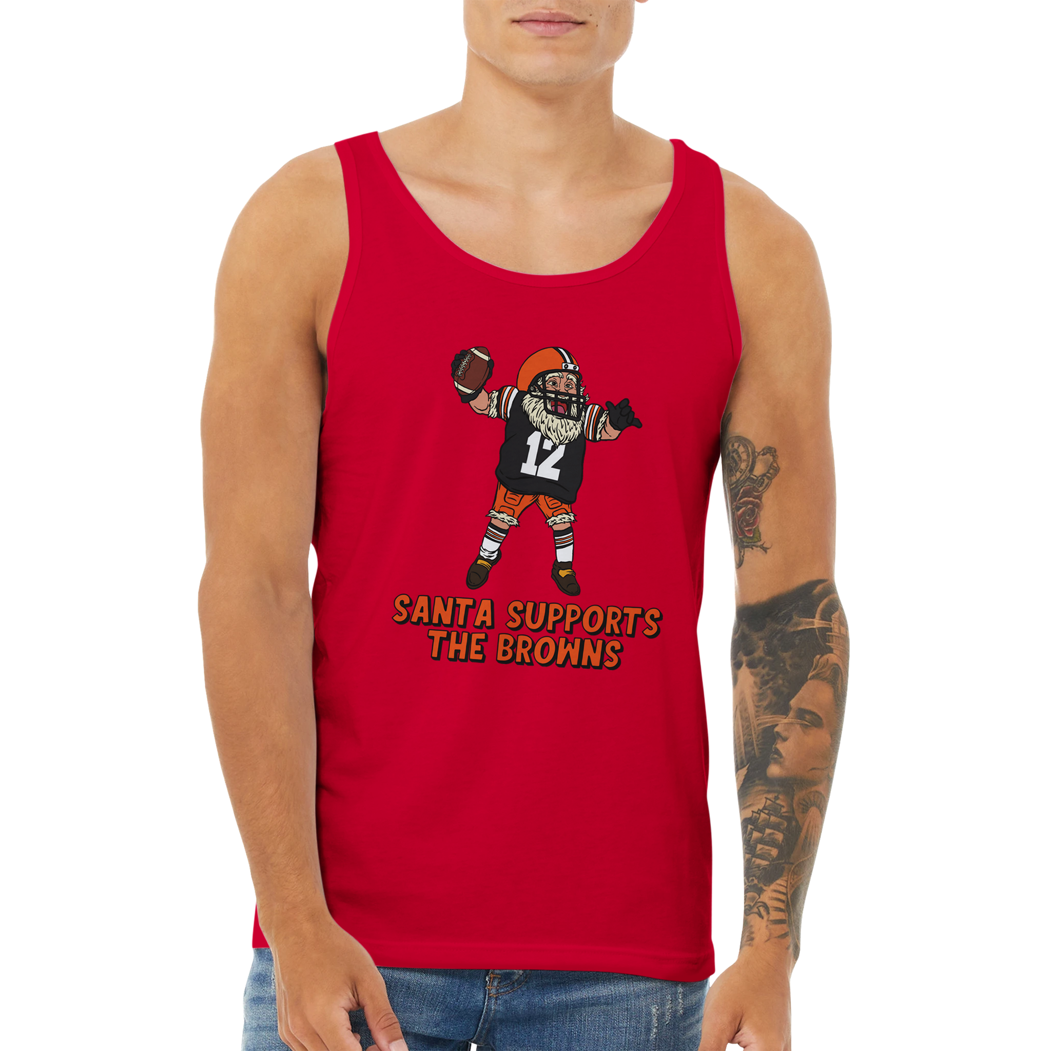 Cleveland Browns Unisex Santa Tank Top