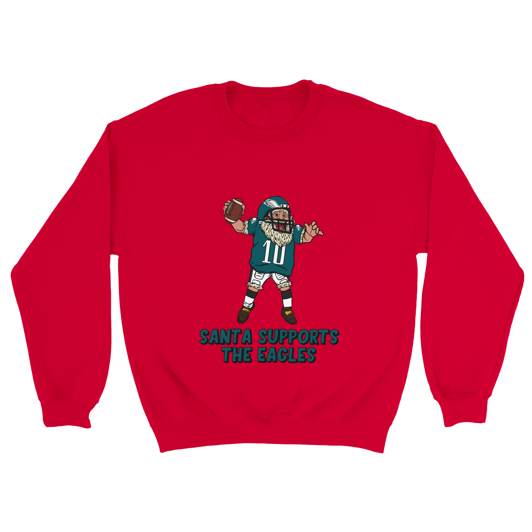 Philadelphia Eagles Unisex Crewneck Santa Sweatshirt